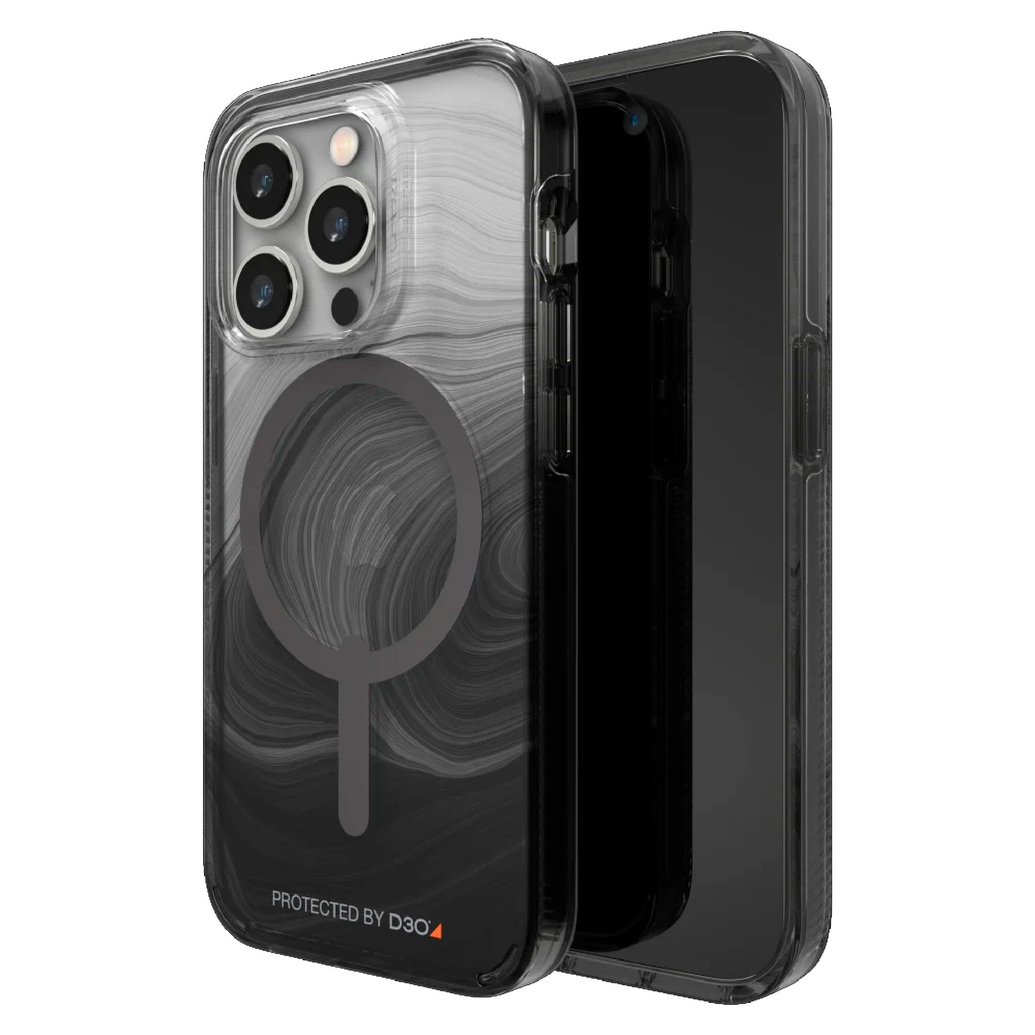 Gear4 - Milan Snap Case For Apple Iphone 14 Pro - Black Swirl
