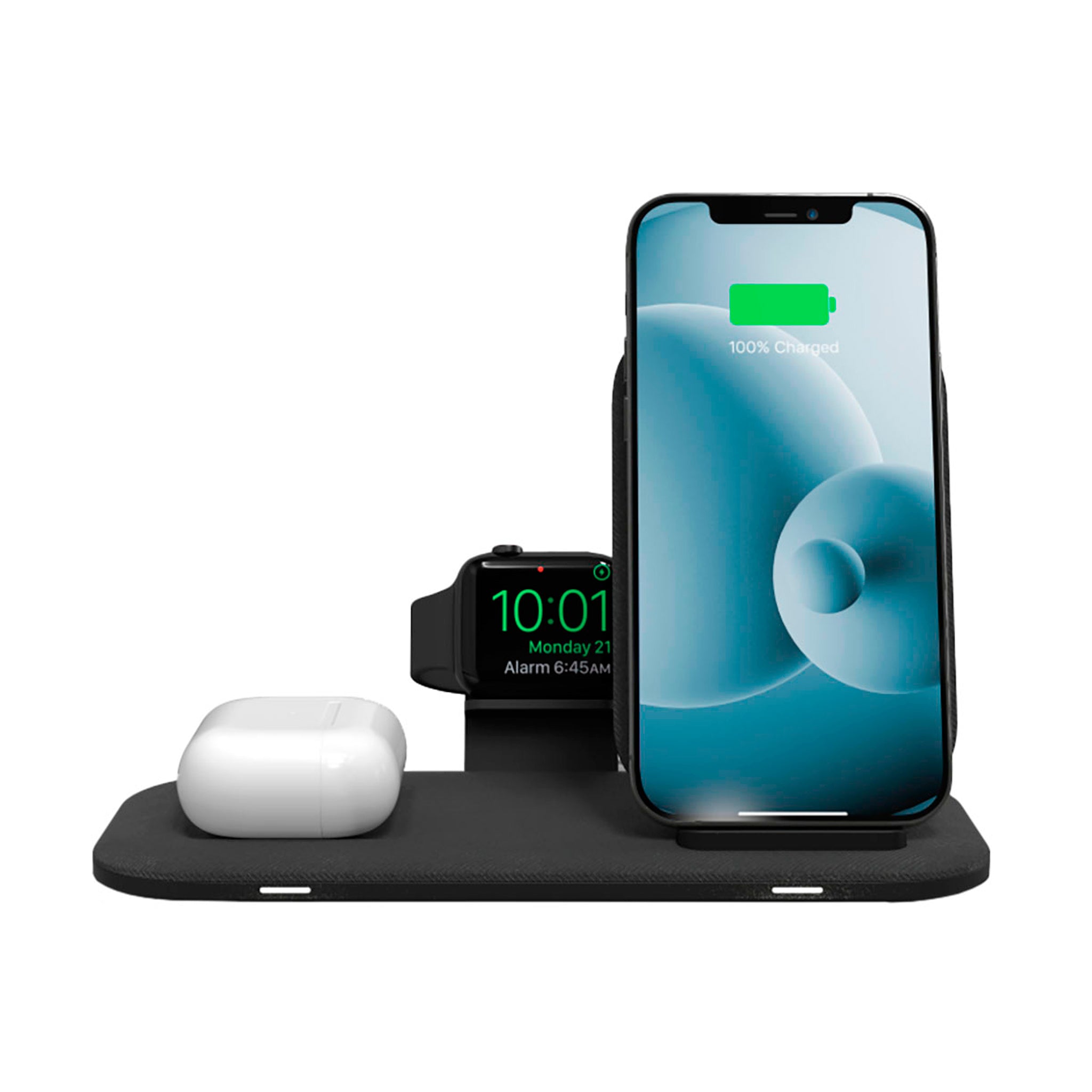 Mophie - Wireless Charging Stand Plus Pad 15w - Black