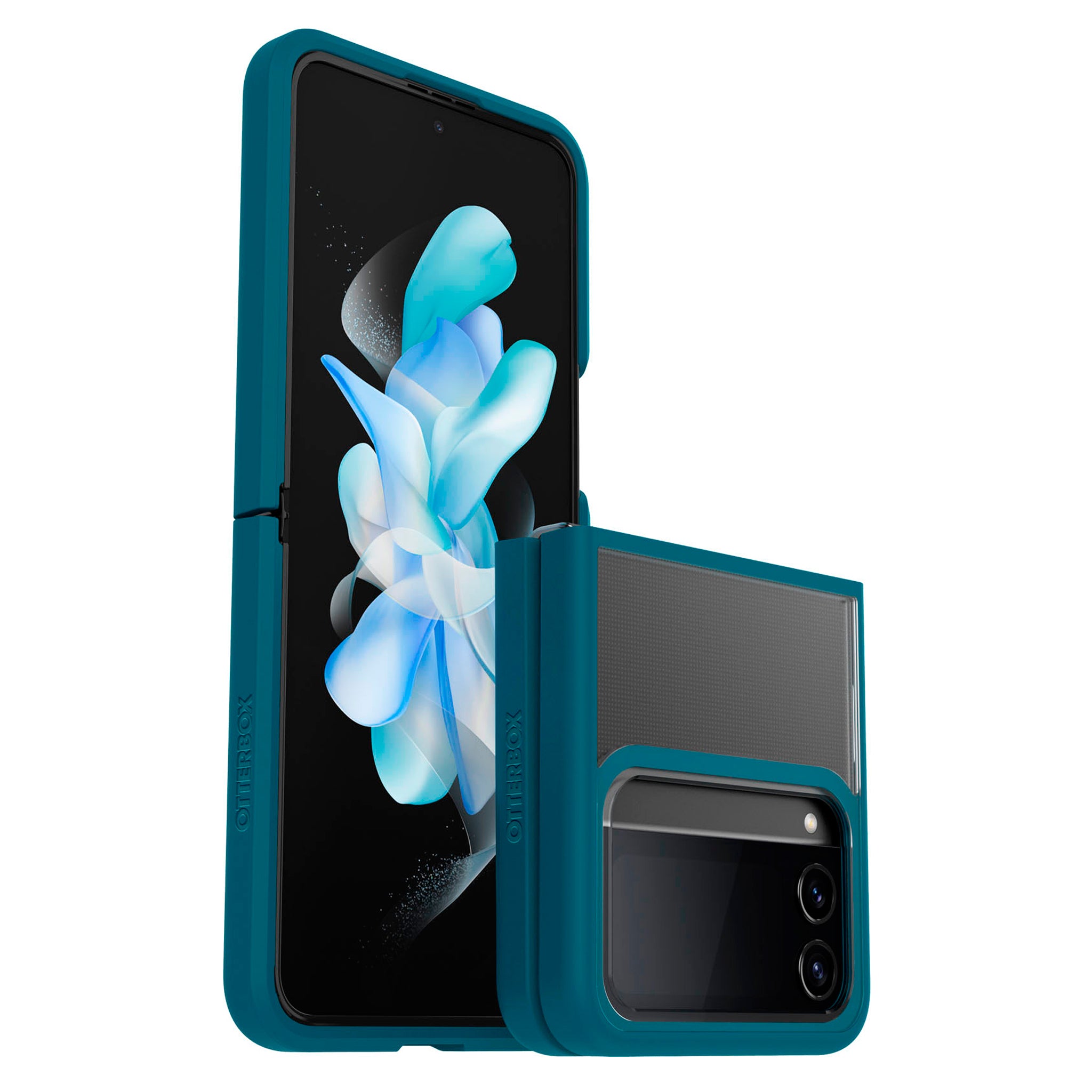 Otterbox - Thin Flex Case For Samsung Galaxy Z Flip4  - Pacific Reef