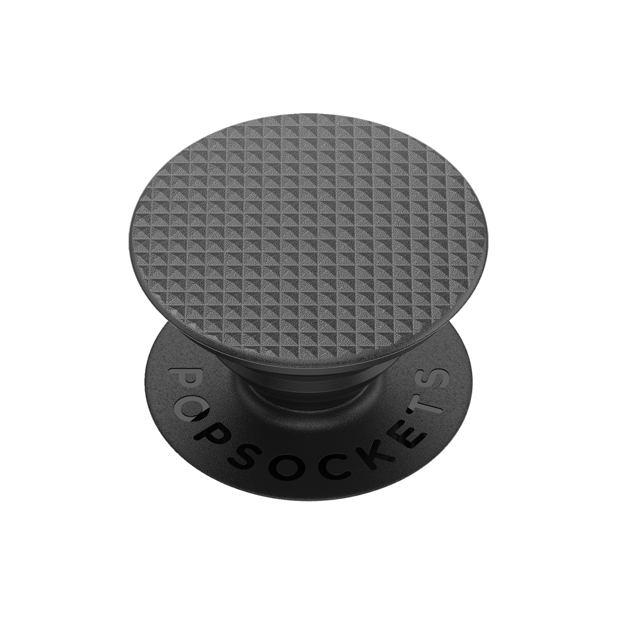 Popsockets - Popgrip Swappable Abstract Device Stand And Grip - Knurled Texture Black