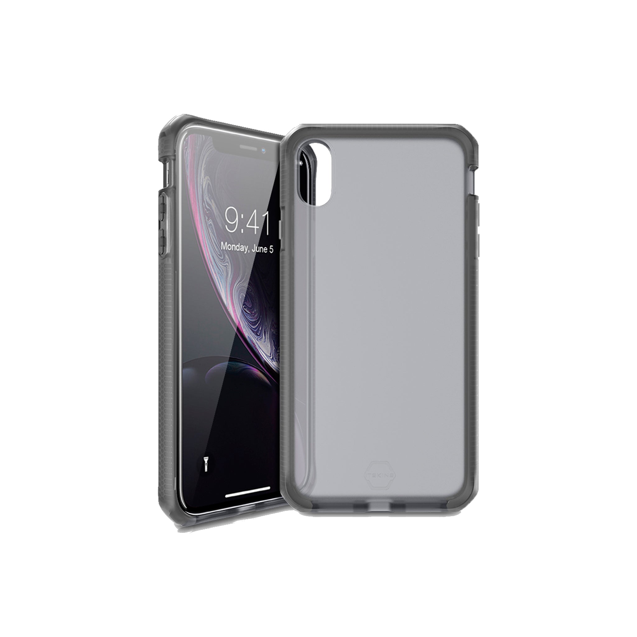 Itskins - Supreme Frost Case For Apple Iphone Xr - Gray And Black