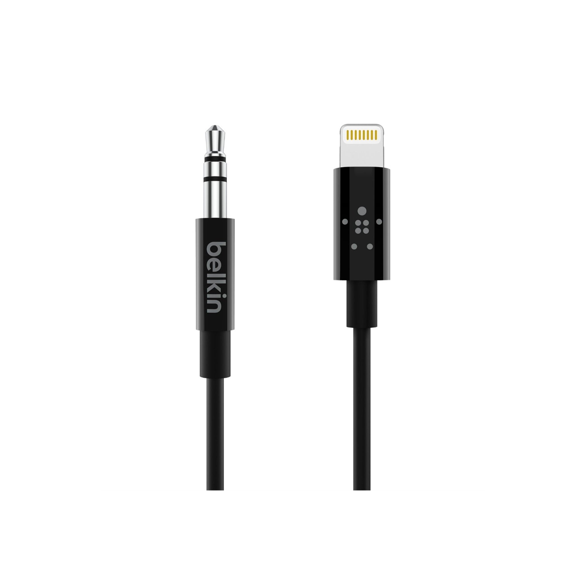 Belkin - Apple Lightning To 3.5mm Aux Cable 6ft - Black
