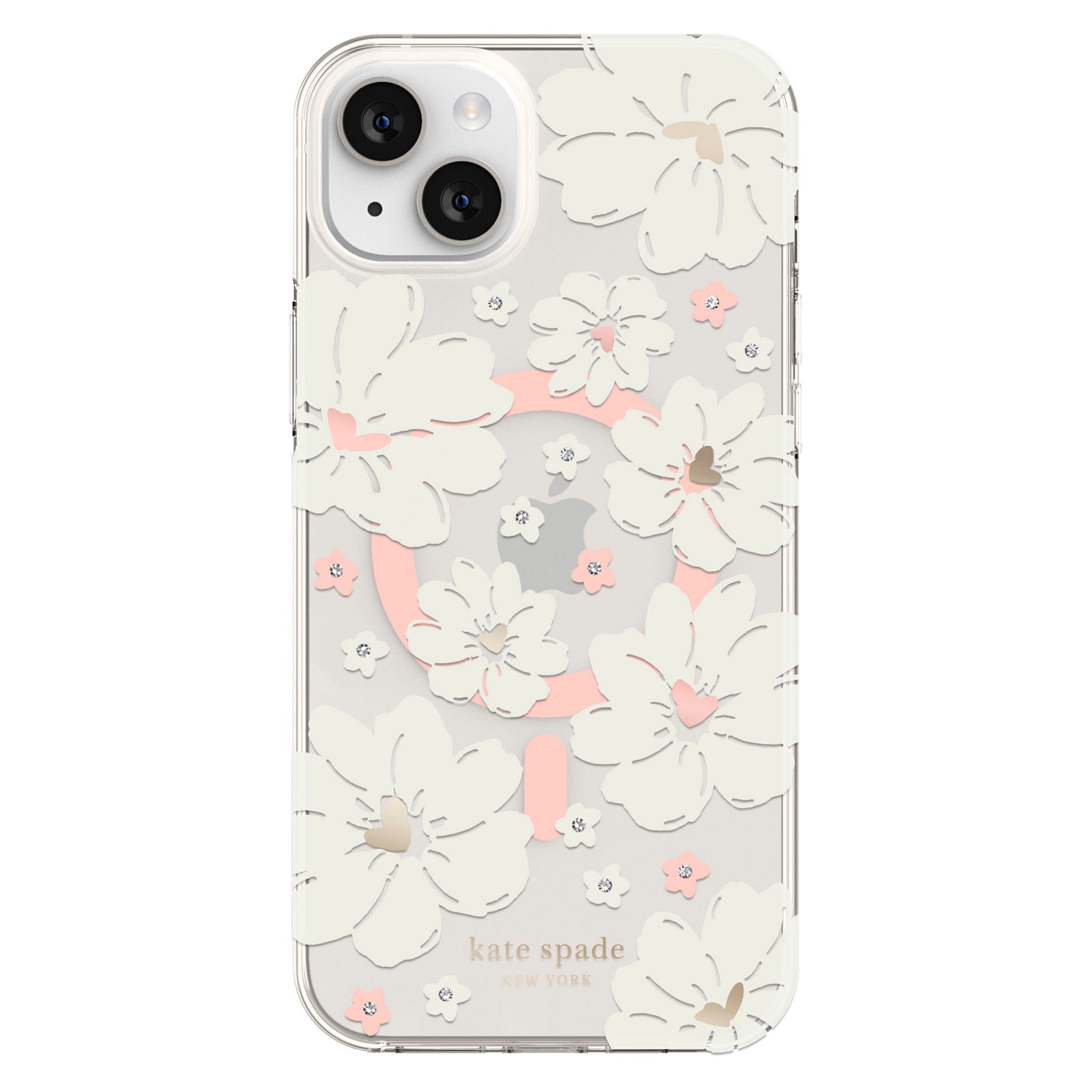 Kate Spade - New York Protective Hardshell Magsafe Case For Apple Iphone 14 Plus - Classic Peony