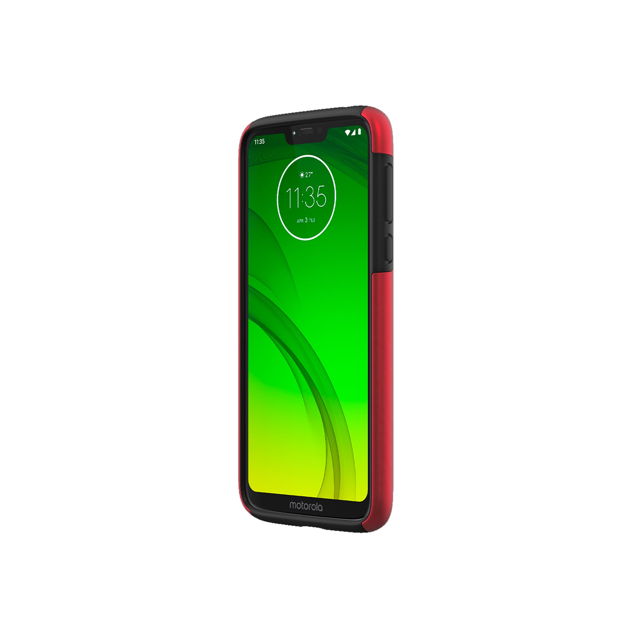Incipio - DualPro Case For Motorola Moto G7 Power - Iridescent Red And Black