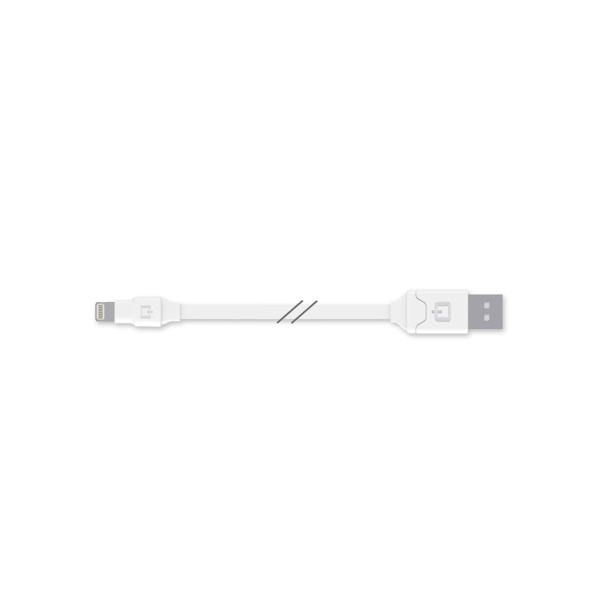 Qmadix - Apple Lightning Cable 6ft - White