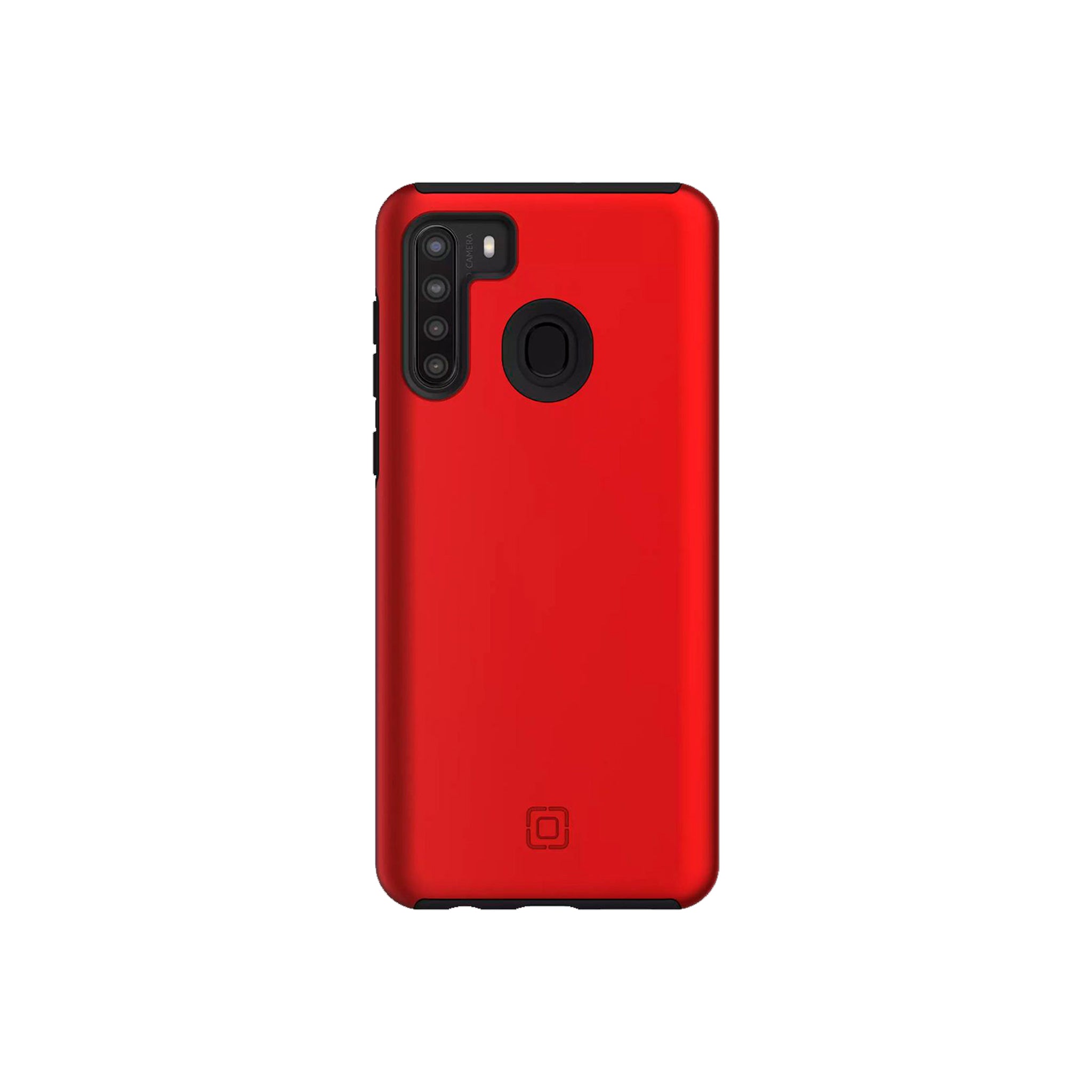 Incipio - DualPro Case For Samsung Galaxy A21 - Iridescent Red And Black