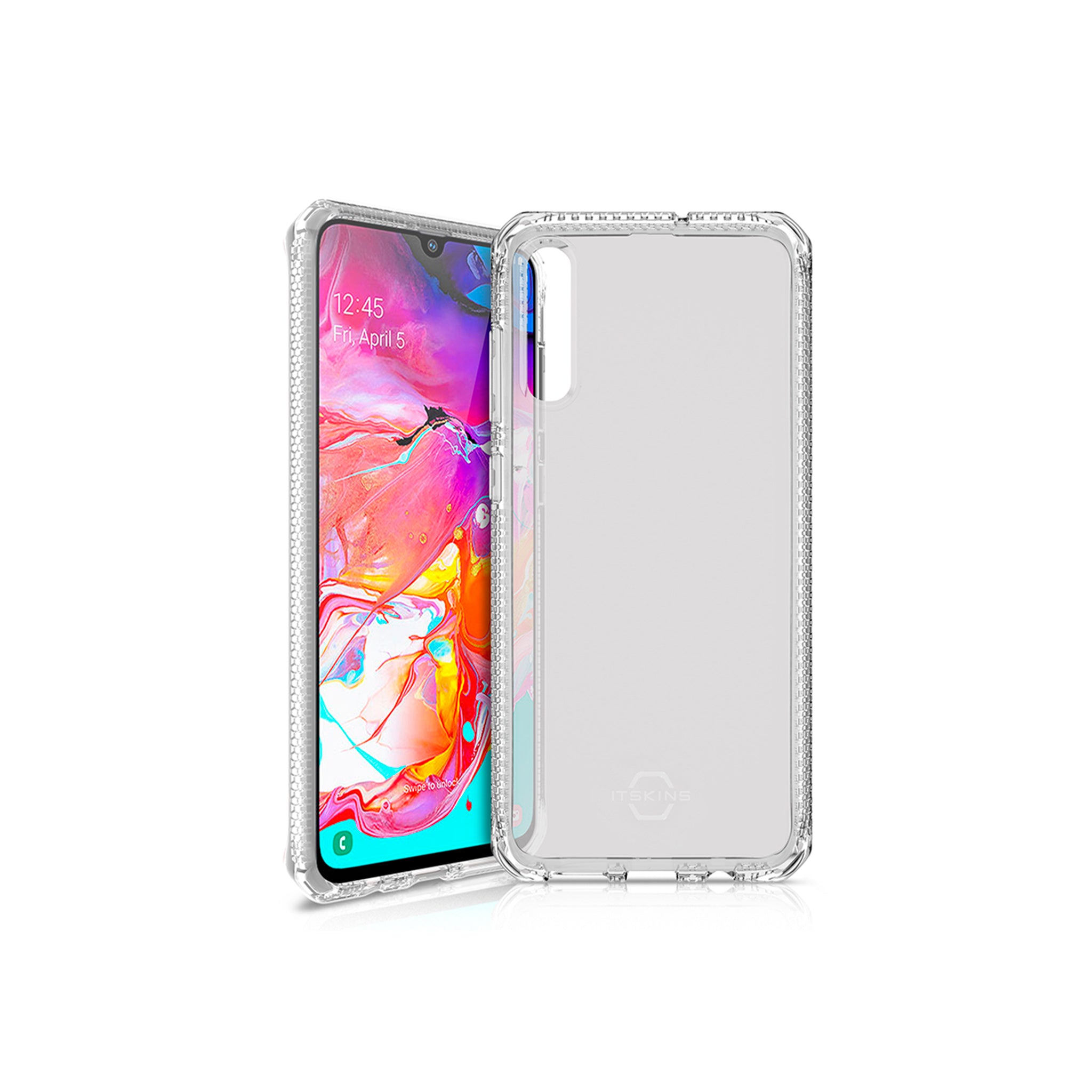 Itskins - Spectrum Clear Case For Samsung Galaxy A70 - Transparent