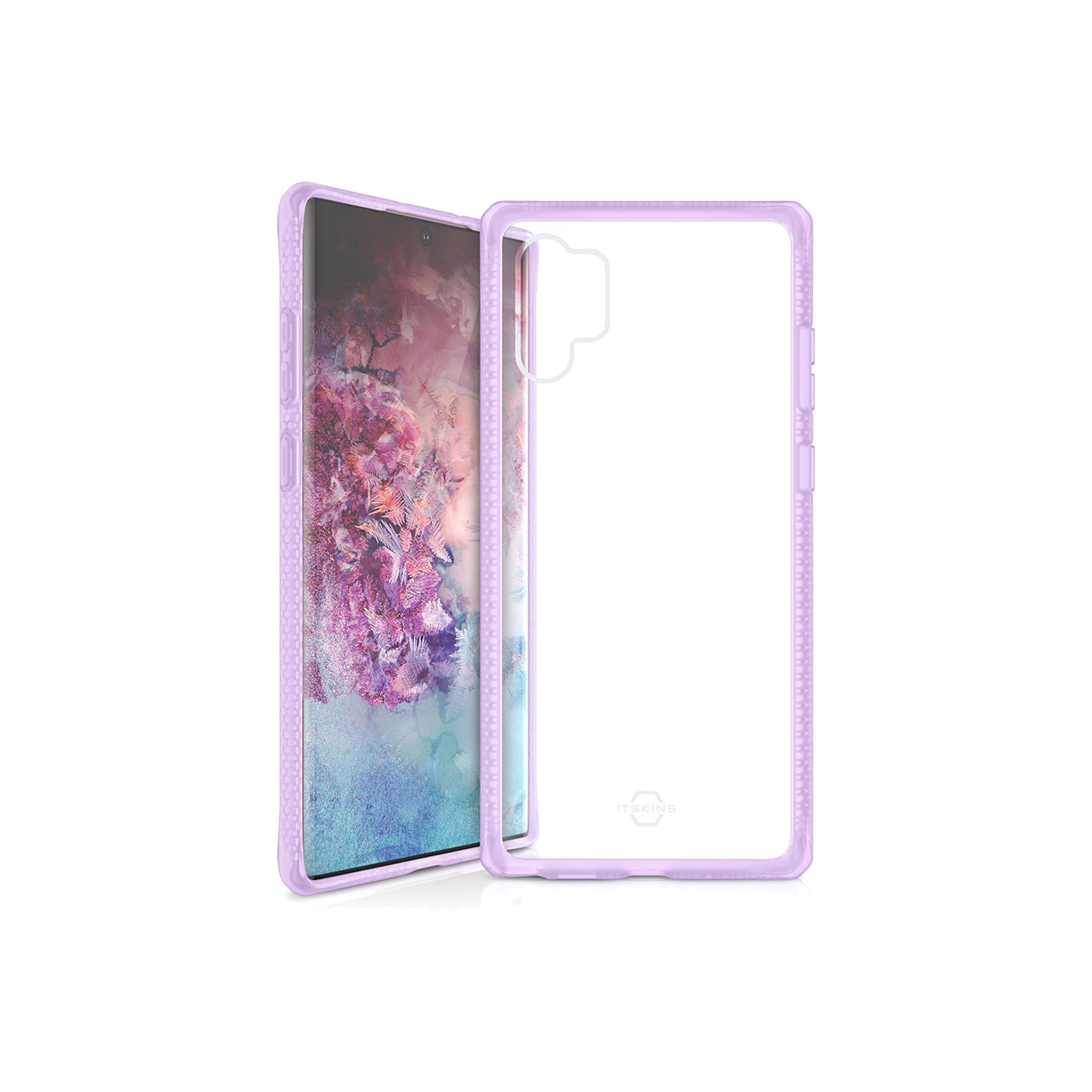Itskins - Hybrid Frost Mkii Case For Samsung Galaxy Note 10 Plus - Light Purple And Transparent