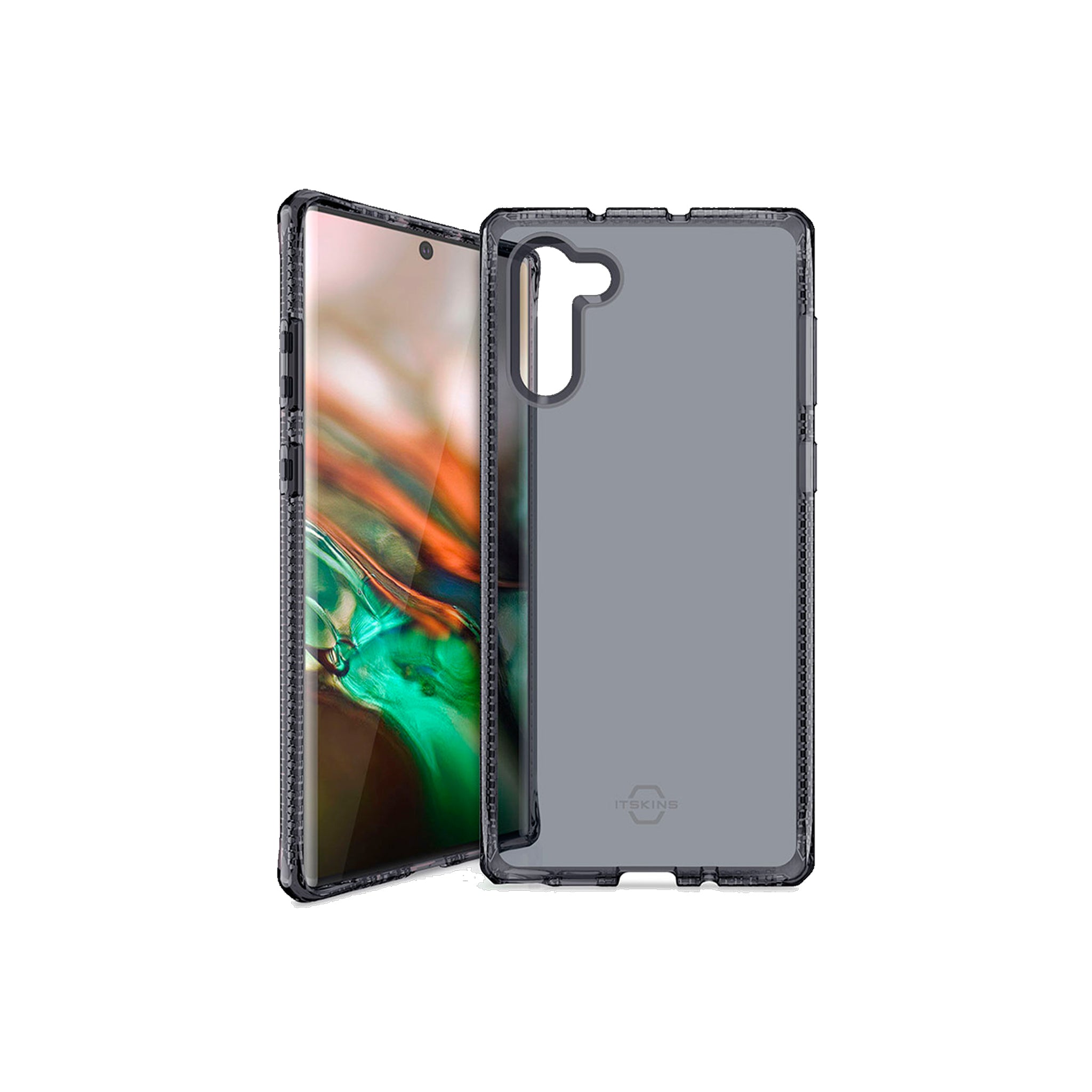 Itskins - Spectrum Clear Case For Samsung Galaxy Note 10 - Smoke