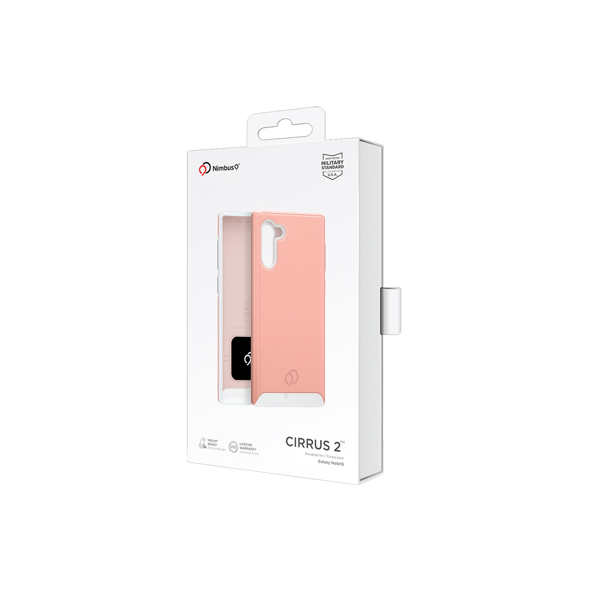 Nimbus9 - Cirrus 2 Case For Samsung Galaxy Note10 - Rose Clear