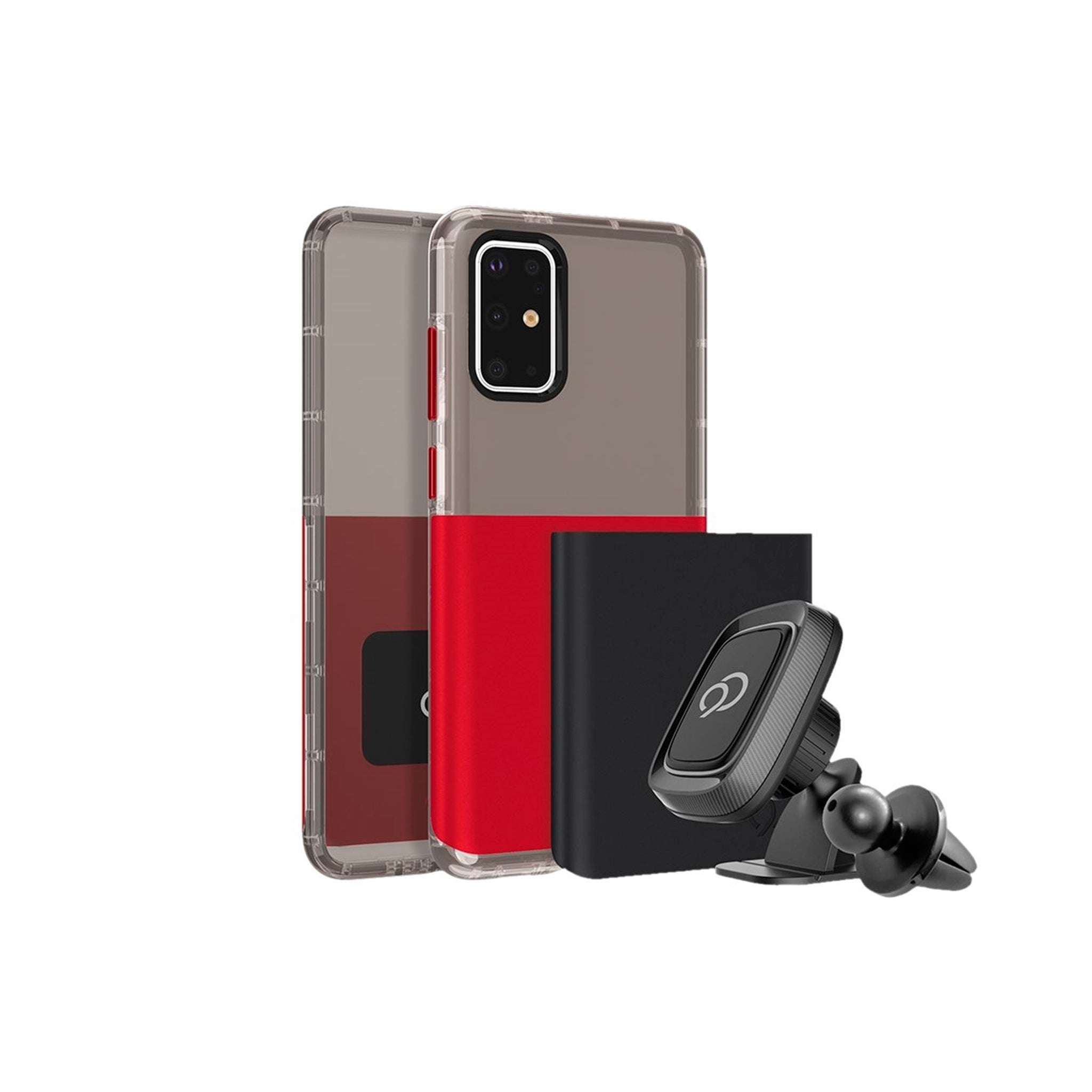Nimbus9 - Ghost 2 Pro Case For Samsung Galaxy S20 Plus - Pitch Black And Crimson
