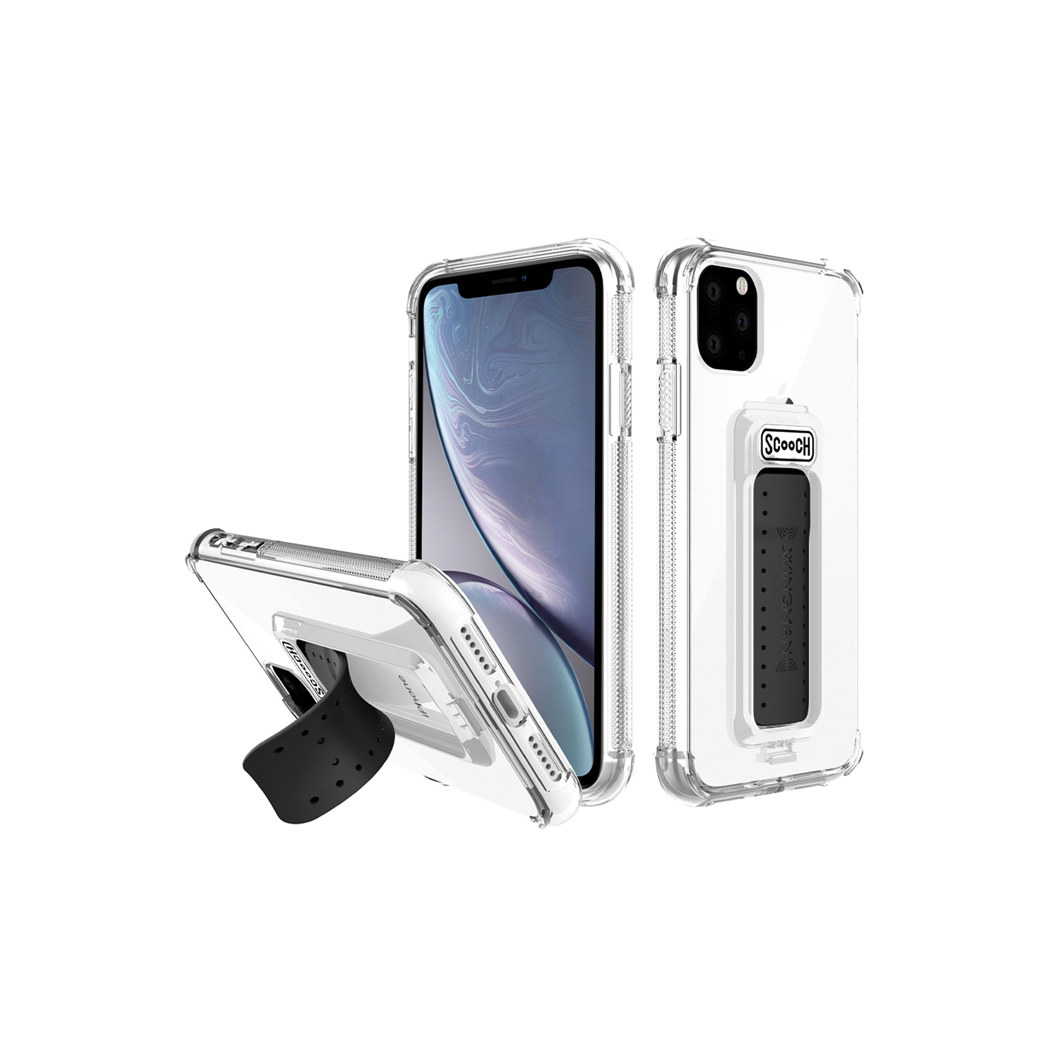 Scooch - Wingman Case For Apple Iphone 11 Pro Max - Clear