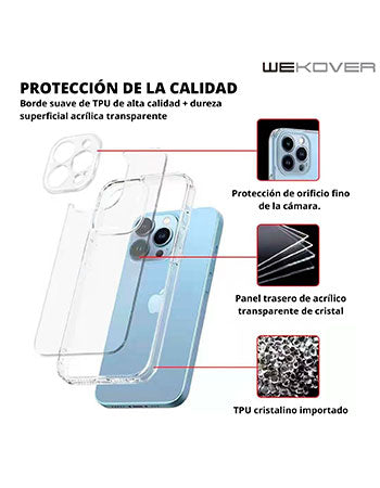 WEKOVER Acrylic Camera Case iPhone 13 Pro Máx - Clear