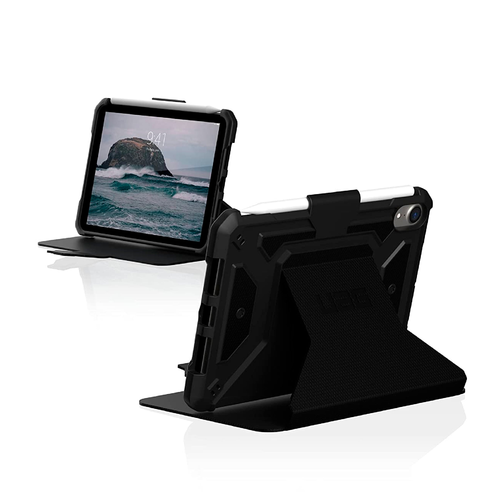 Urban Armor Gear (uag) - Scout Case With Handstrap And Kickstand For Apple Ipad Mini 6 - Black