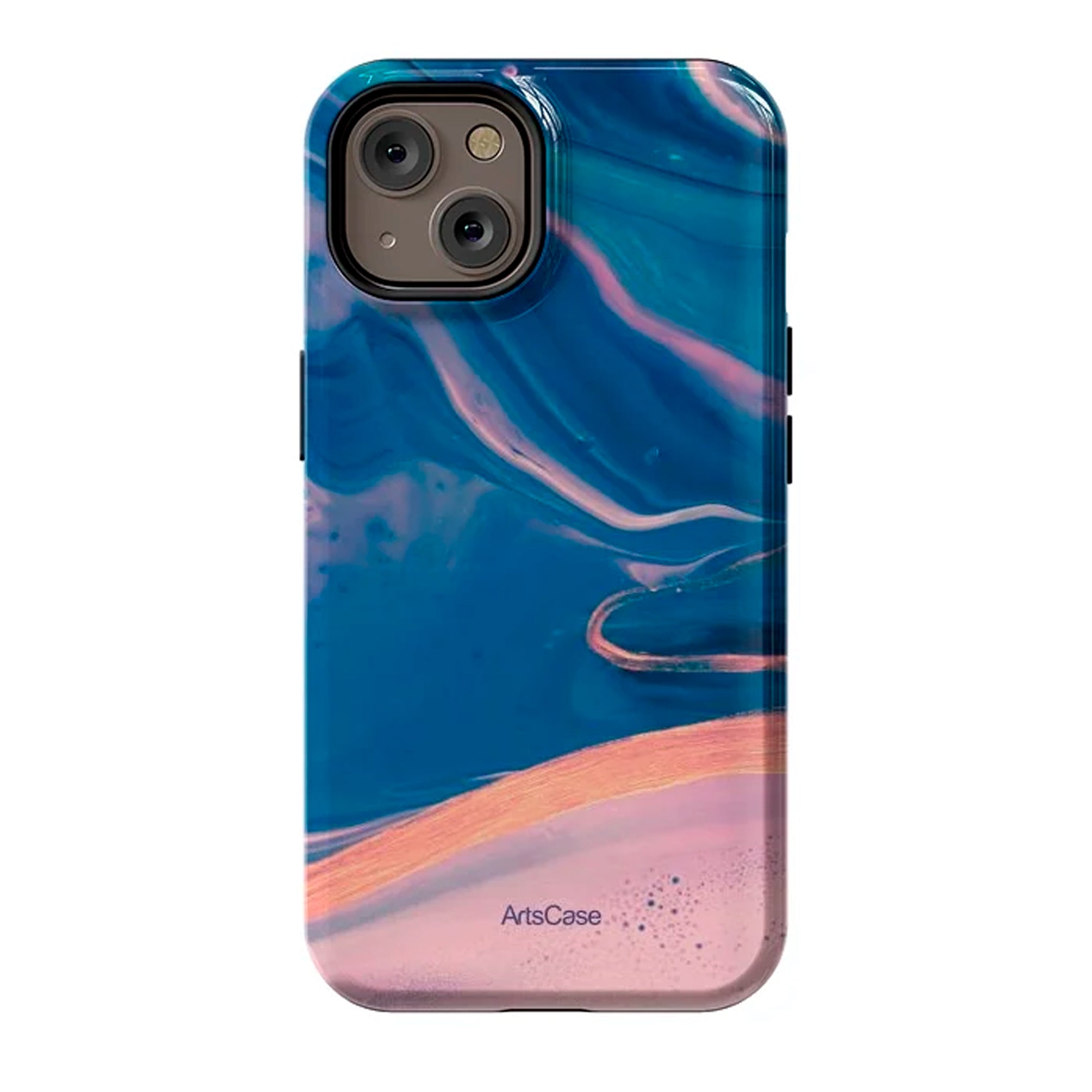 Protective Cover Case - Design Acrylic Paint Abstract Marbling.