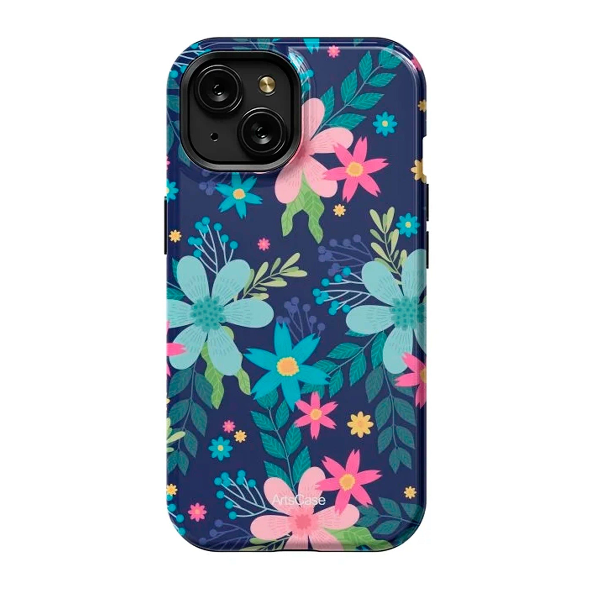 Protective Cover Case - Design Rain of Colors and Flowers.