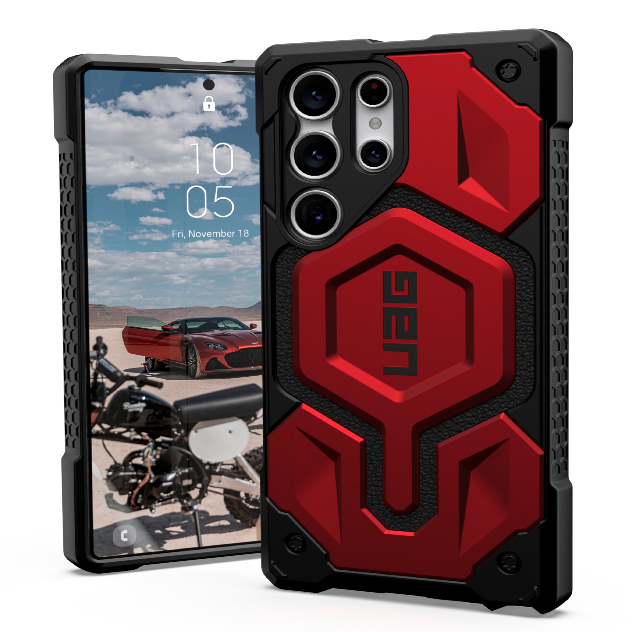 Urban Armor Gear (uag) - Monarch Case For Samsung Galaxy S23 - Crimson