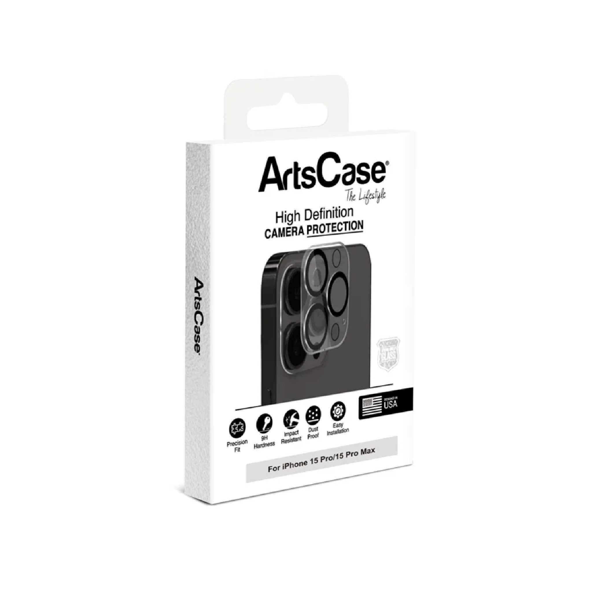 ArtsCase - Ultra Clear Strong Shield Lens Protection for iPhone 15 Pro  / 15 Pro Max
