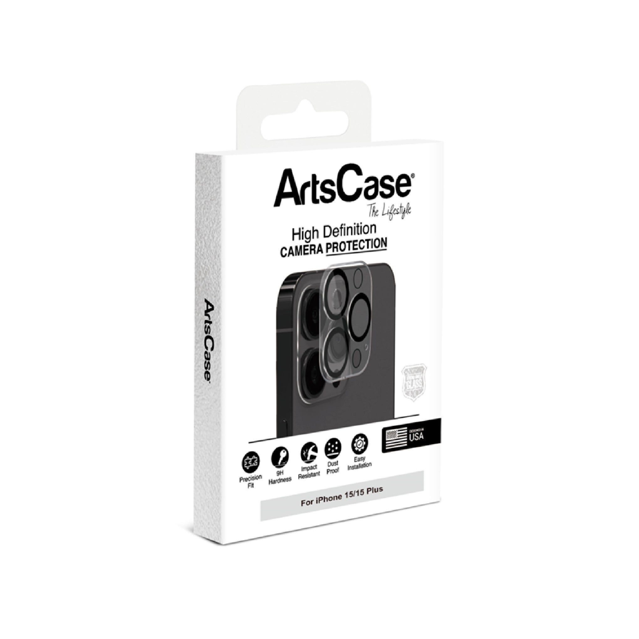 ArtsCase - Ultra Clear Strong Shield Lens Protection for iPhone 15 / 15 Plus
