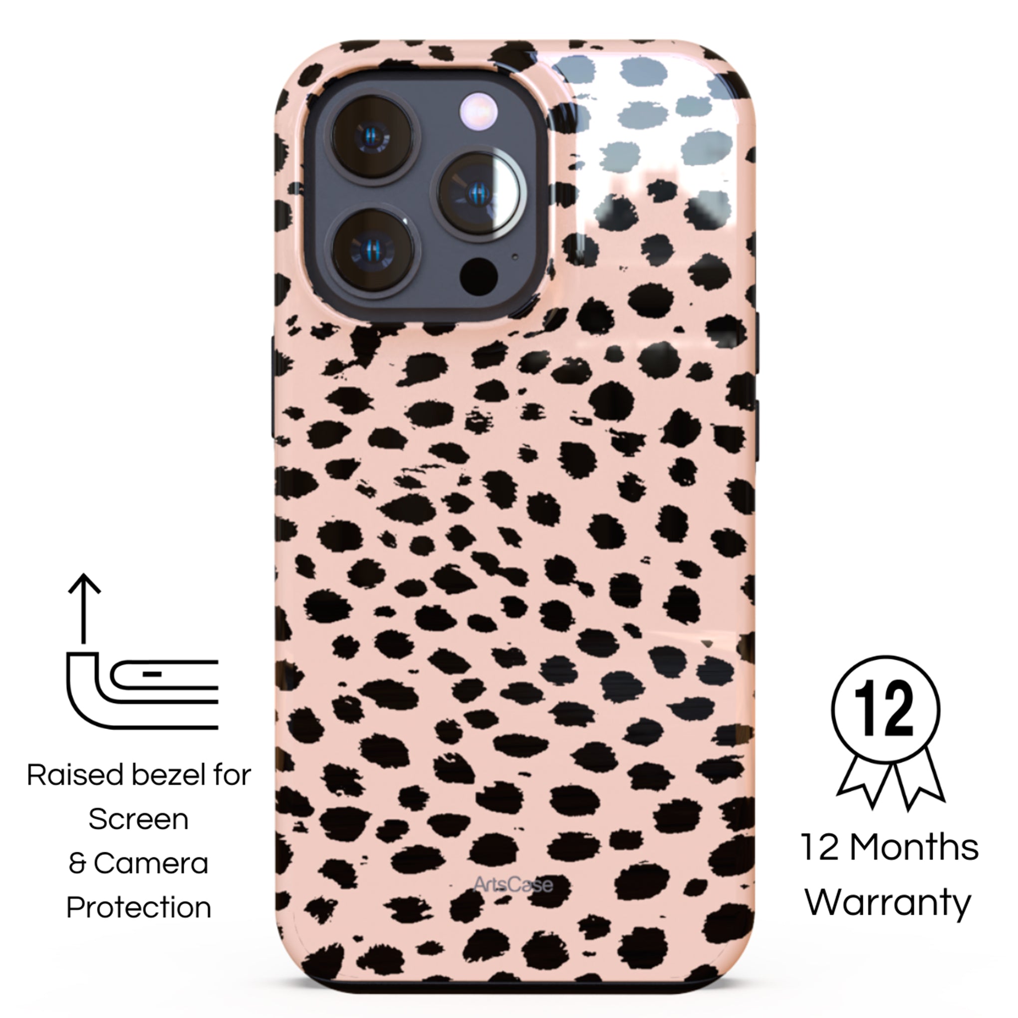 Protective Cover Case - Design Almond Latte.