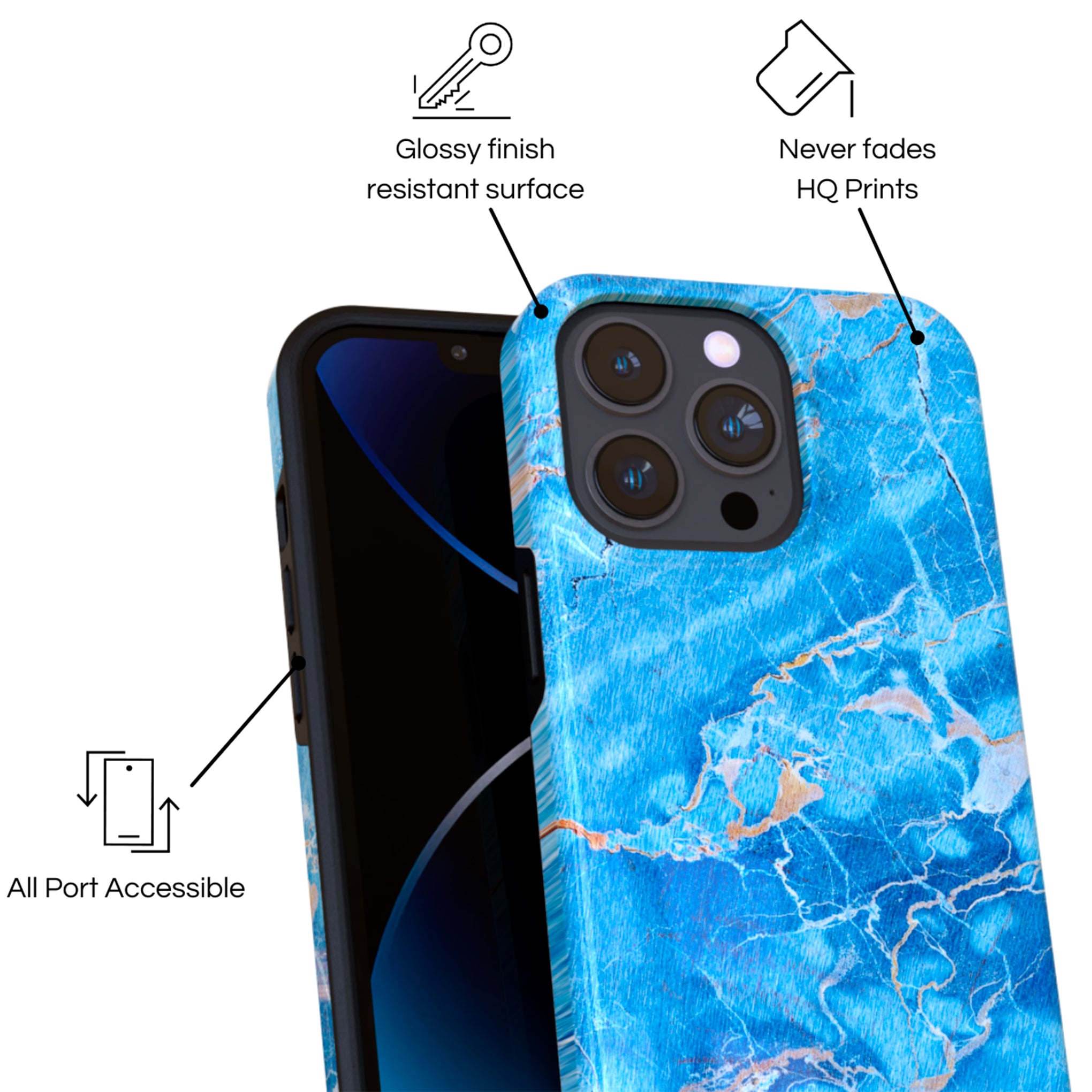 Protective Cover Case - Design Blue Sky.