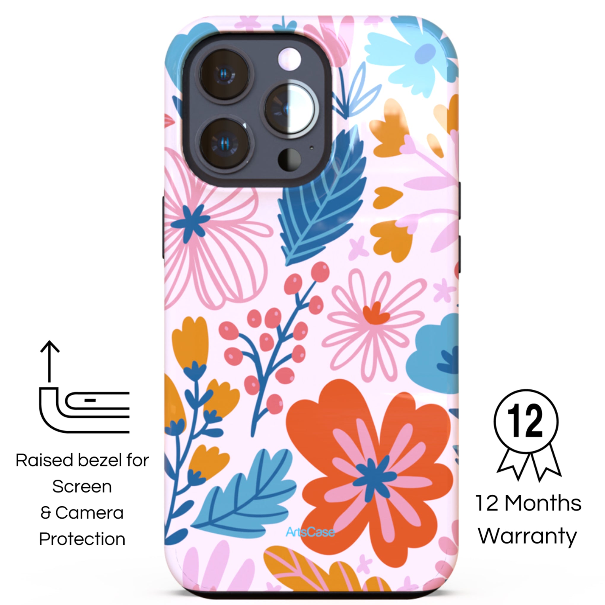 Protective Cover Case - Design Botanical Floral I.