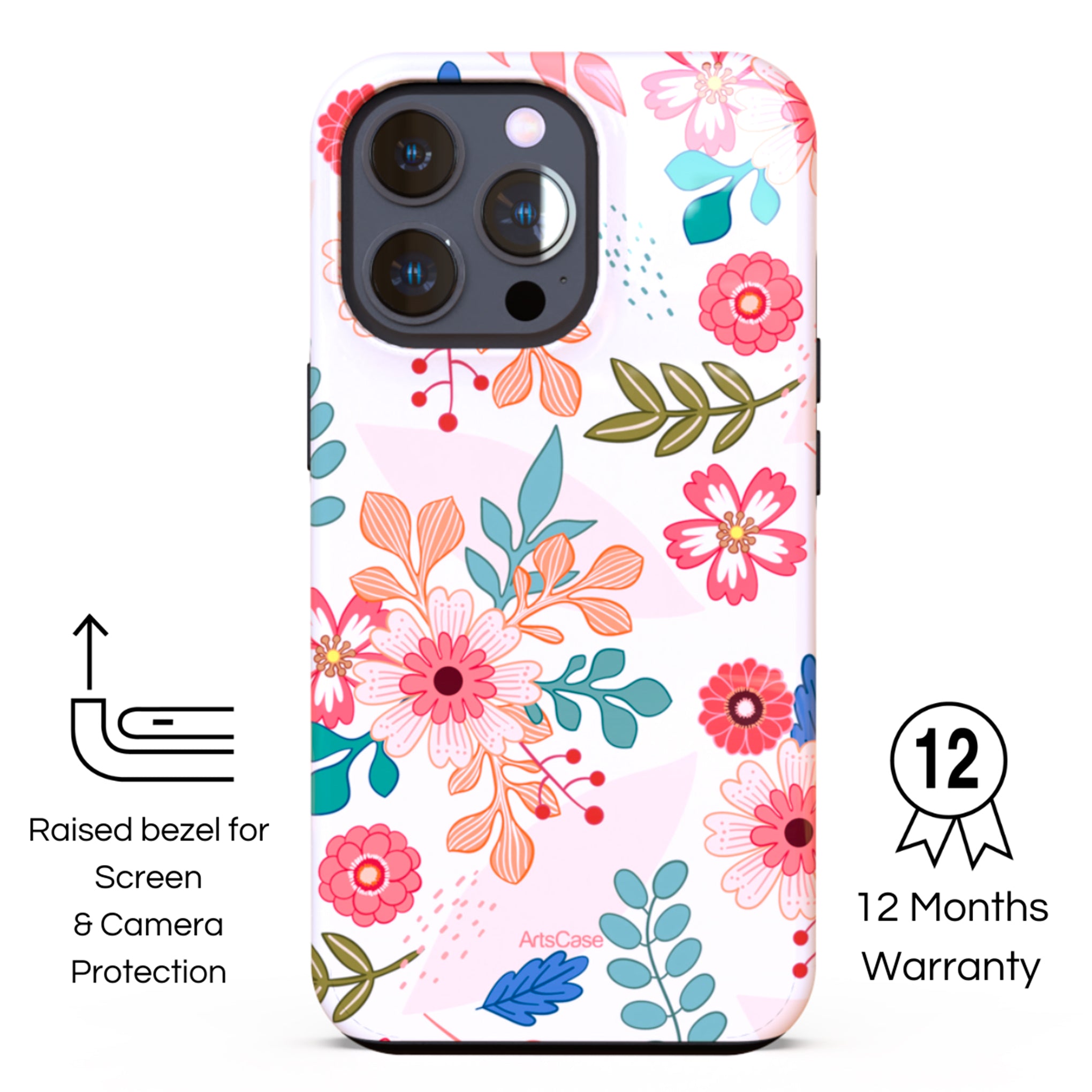 Protective Cover Case - Design Brunch of Flowers.