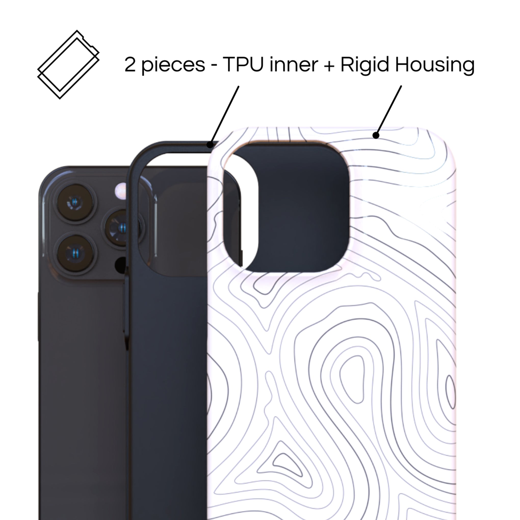 Protective Cover Case - Design Calm.