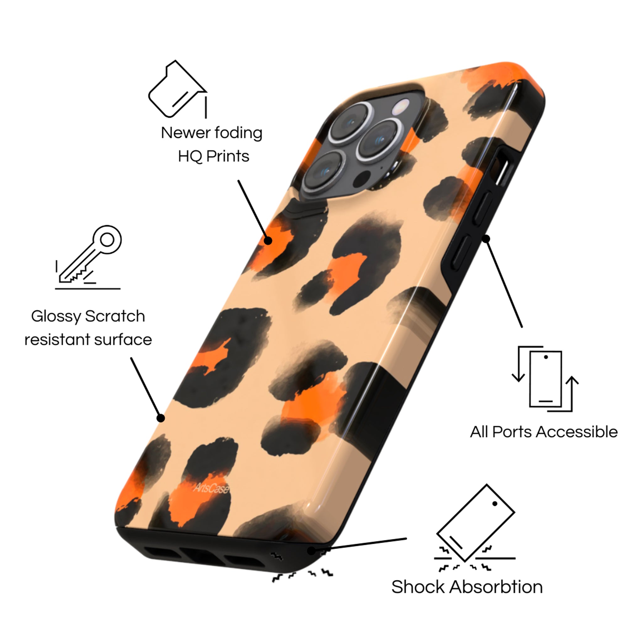 Protective Cover Case - Design Cute Animal Print.