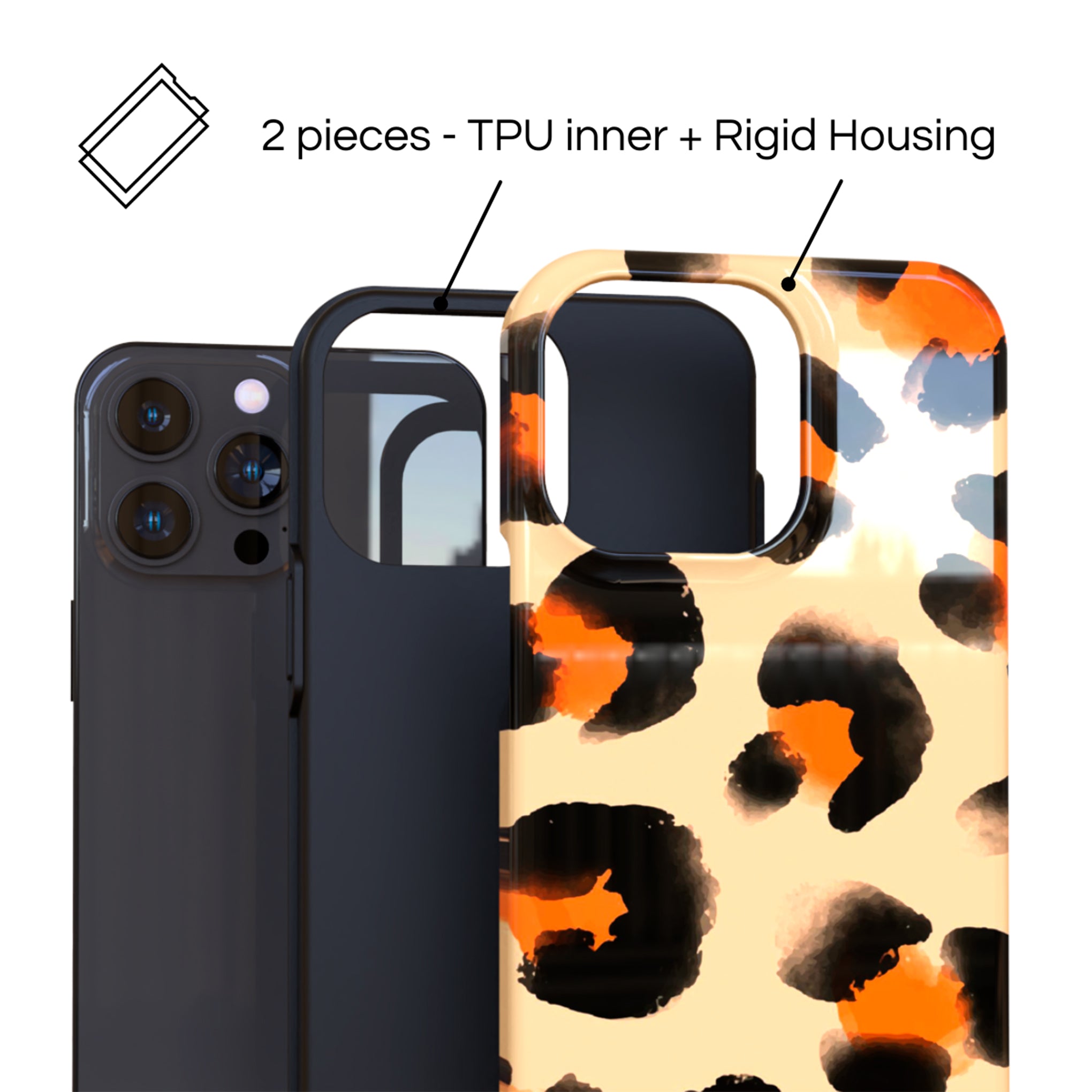 Protective Cover Case - Design Cute Animal Print.