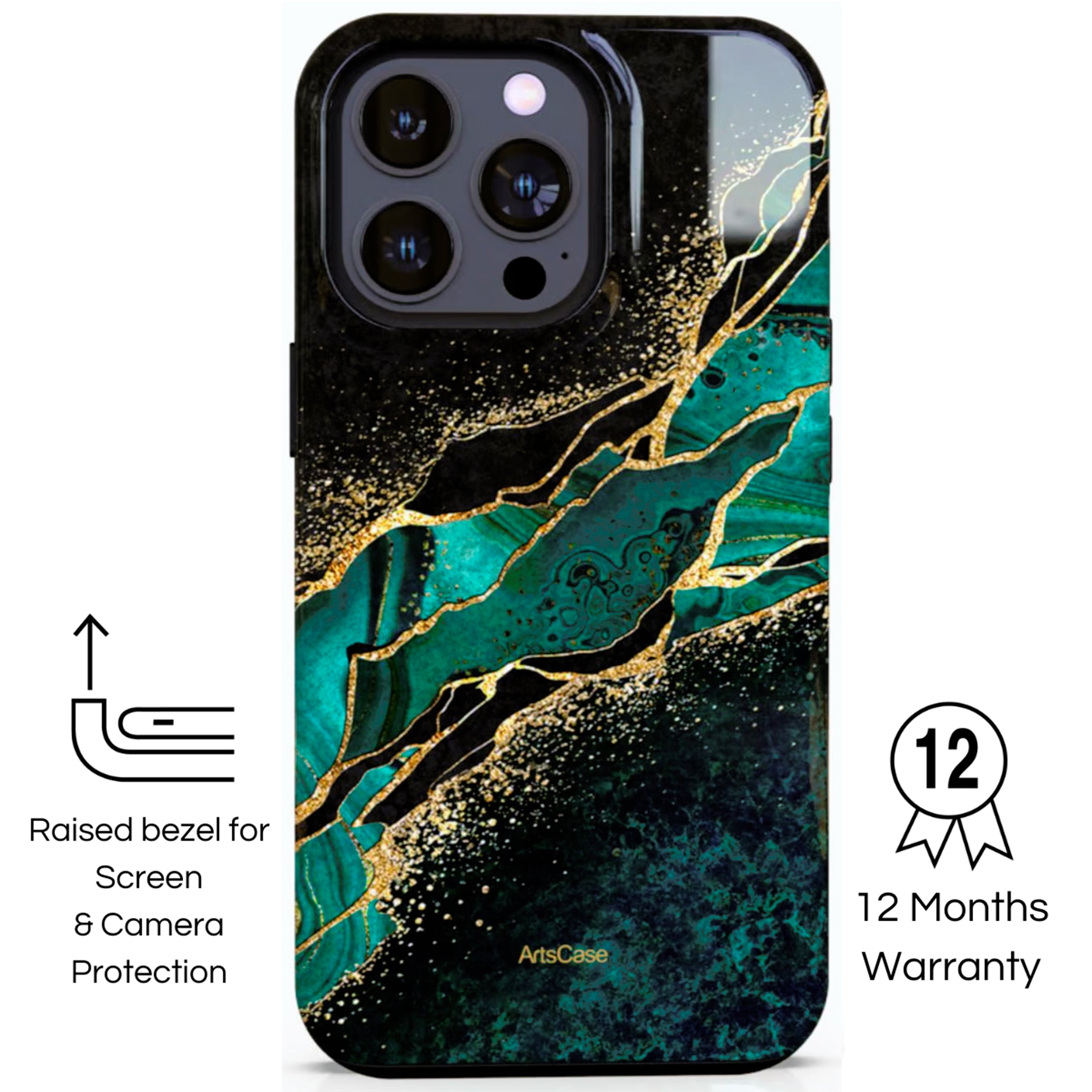 Protective Cover Case - Design Emerald Pool.