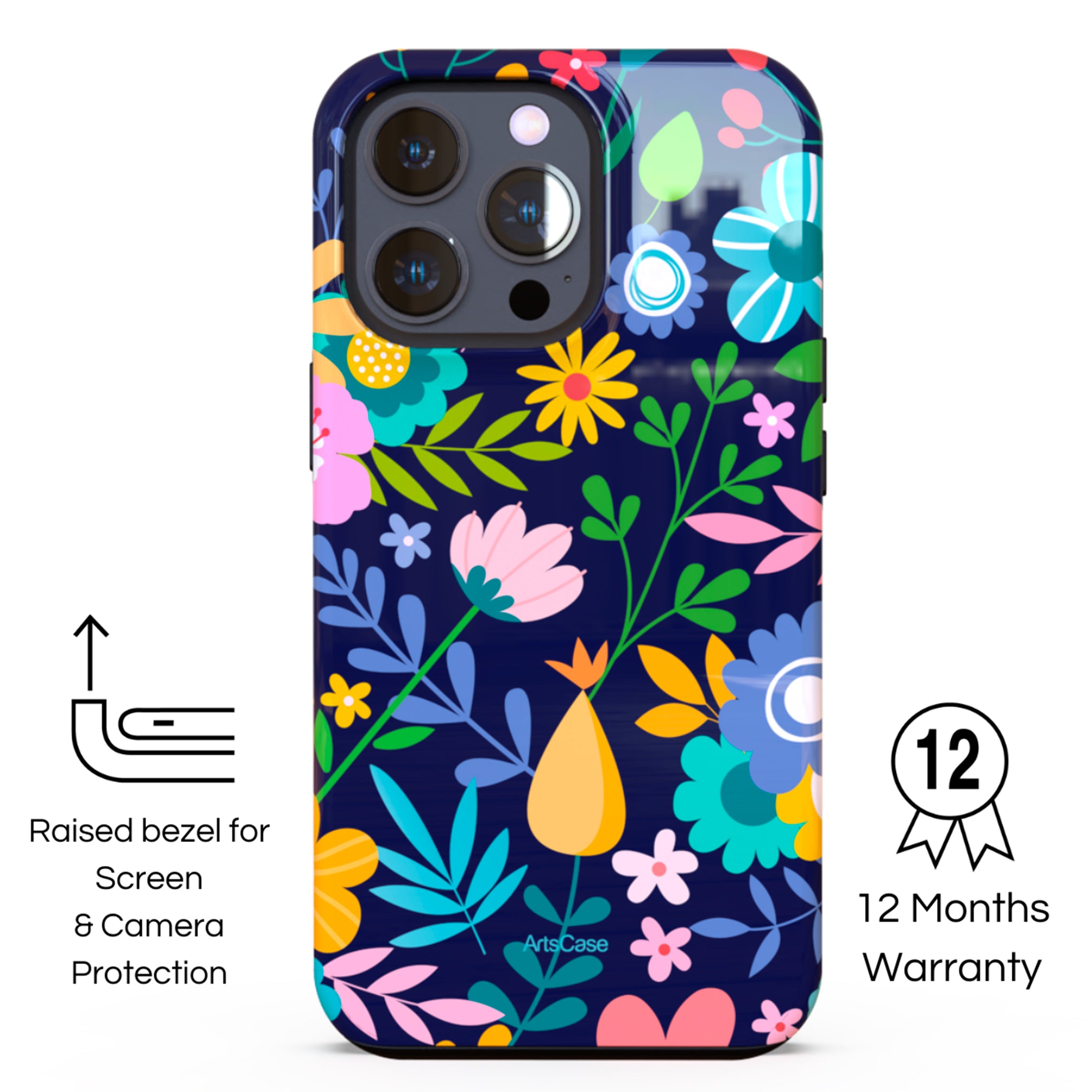 Protective Cover Case - Design Fresh Flowers.