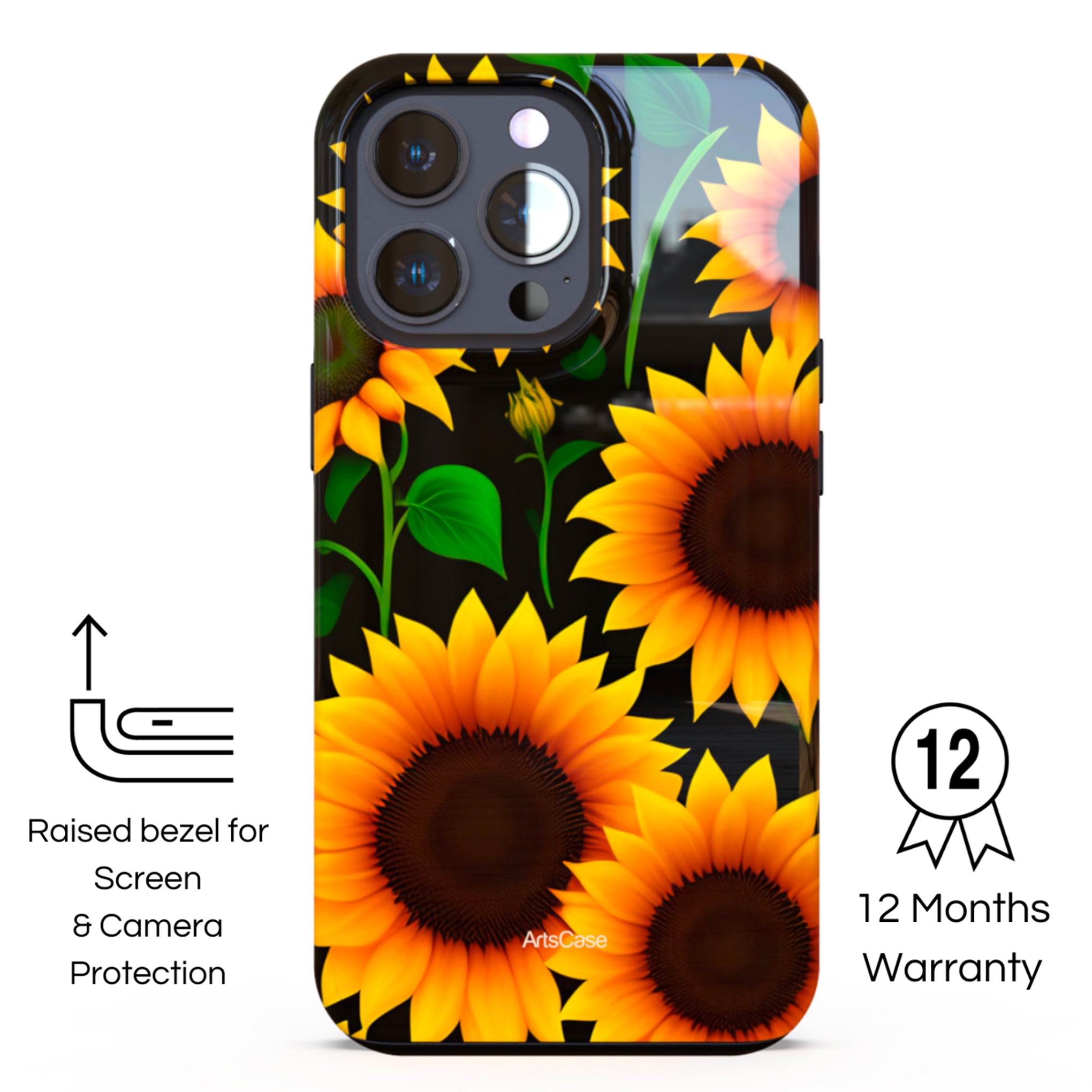 Protective Cover Case - Design Girasoles Magicos.