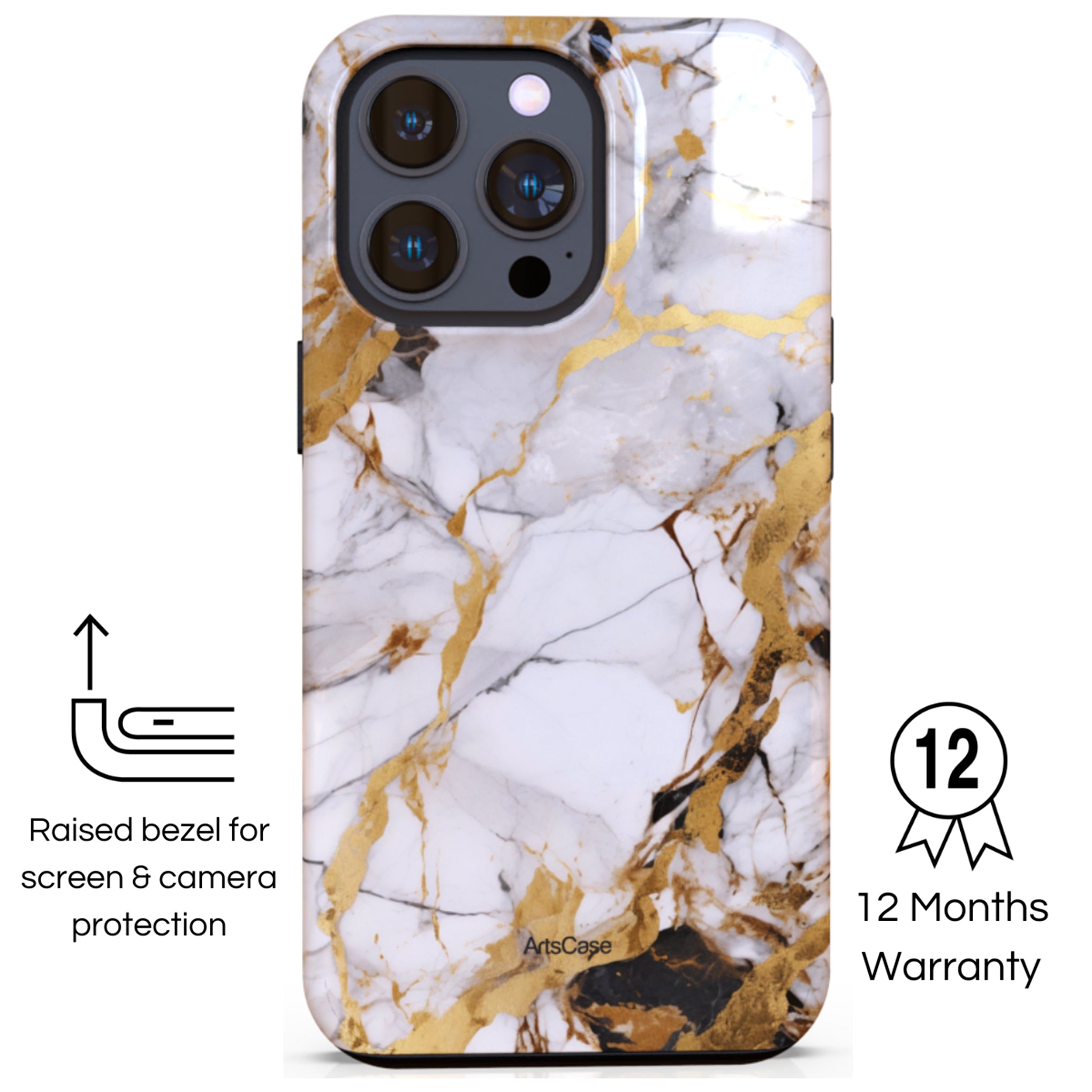 Protective Cover Case - Design Gold Dust.