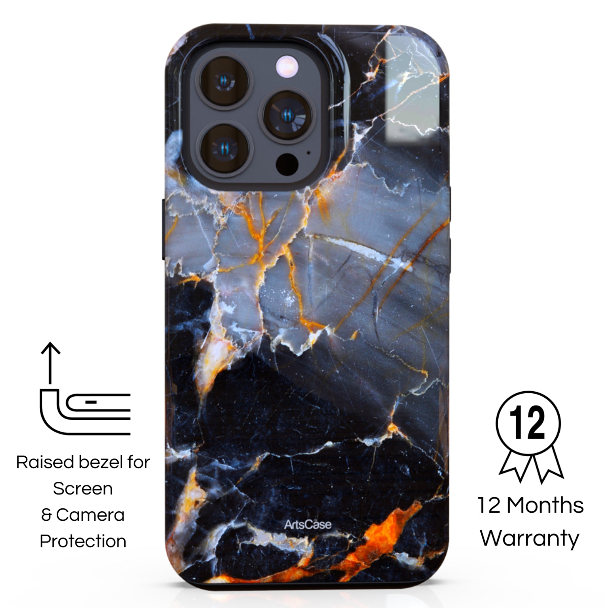 Protective Cover Case - Design Golden Light Night.