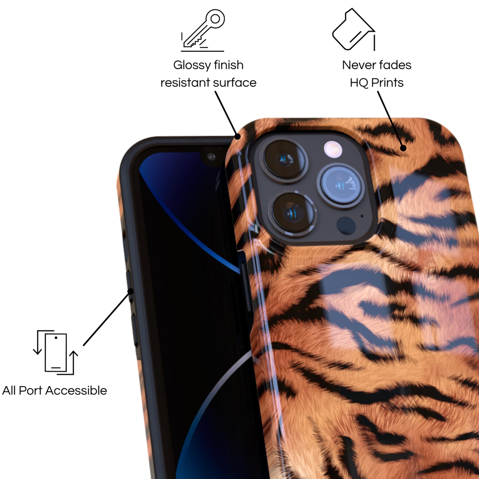 Protective Cover Case - Design Golden Wildcat.