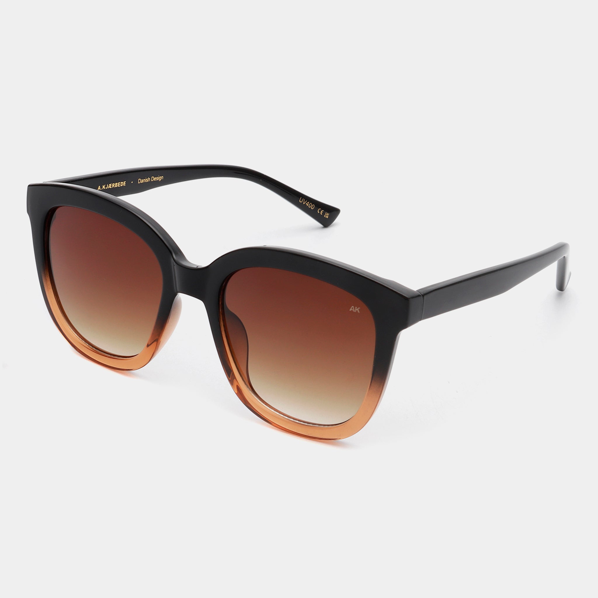 A.Kjaerbede - Sunglasses Billy- Black/Brown Transparent