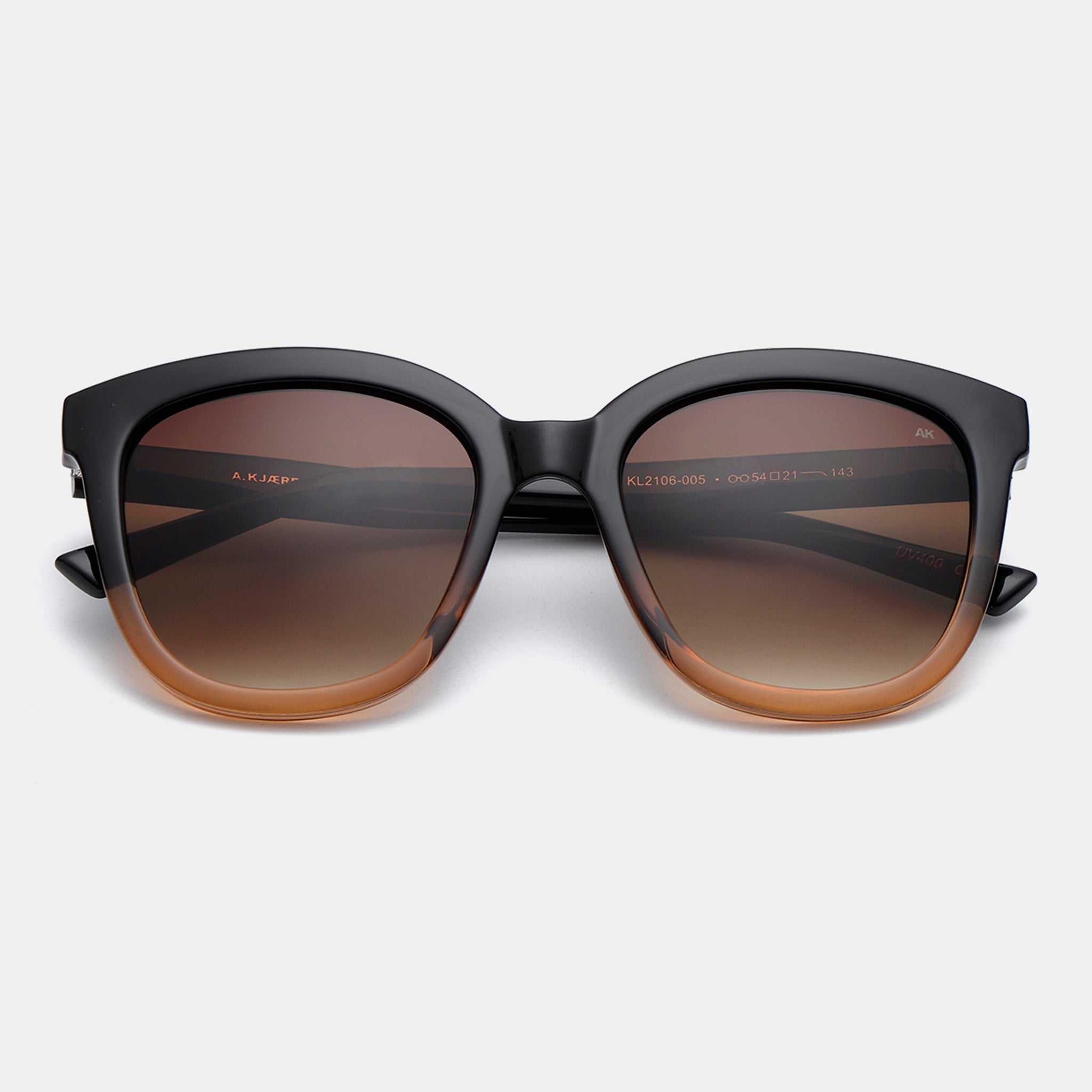 A.Kjaerbede - Sunglasses Billy- Black/Brown Transparent