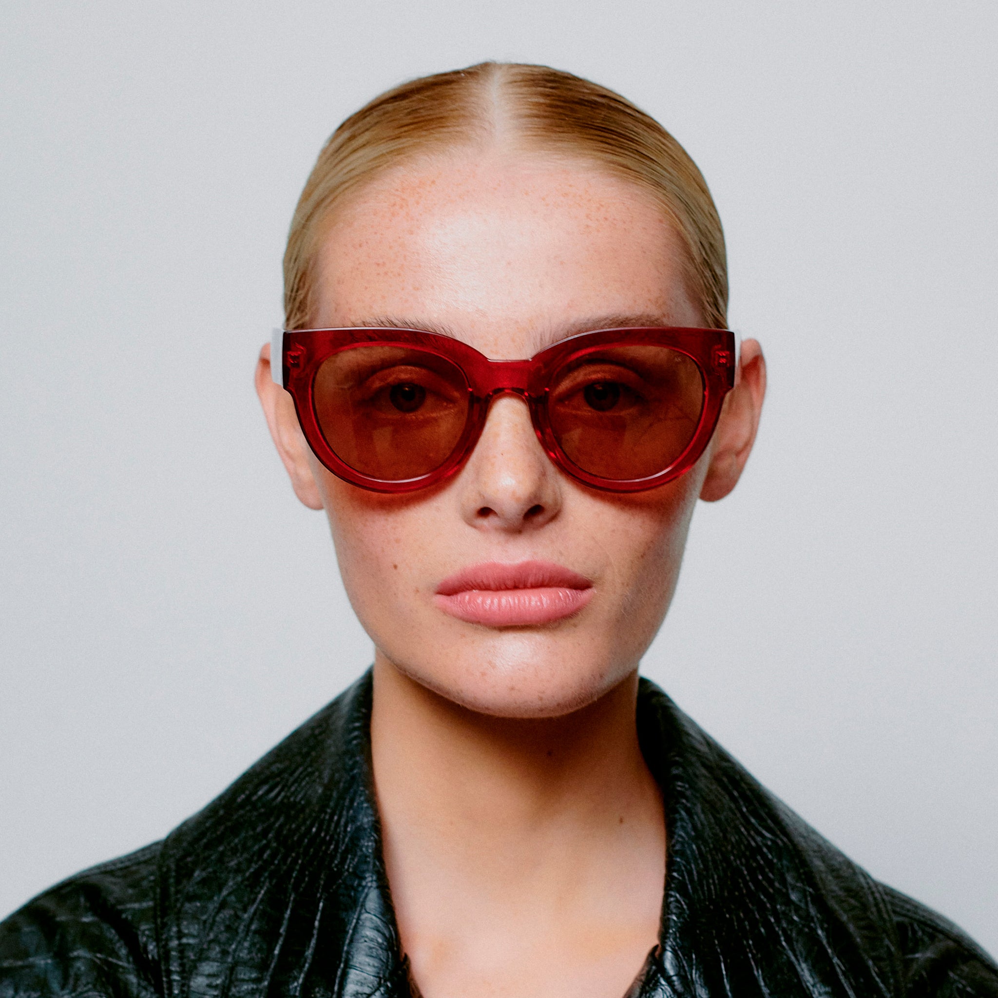A.Kjaerbede Sunglasses - Lilly - Red Transparent
