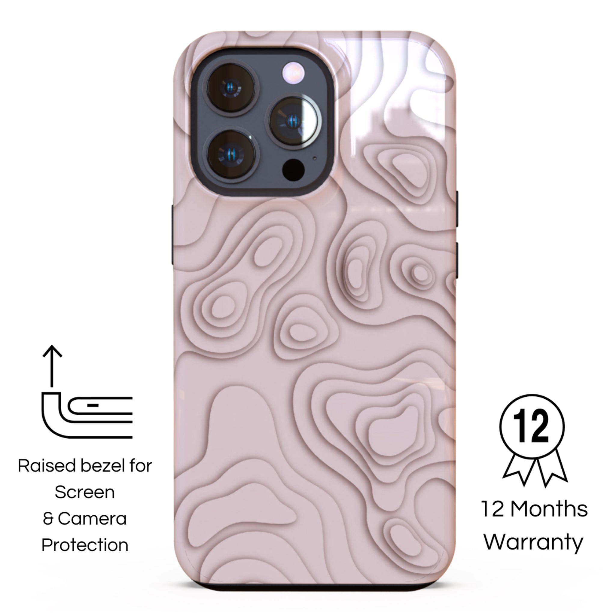 Protective Cover Case - Design Minimalist Curves.