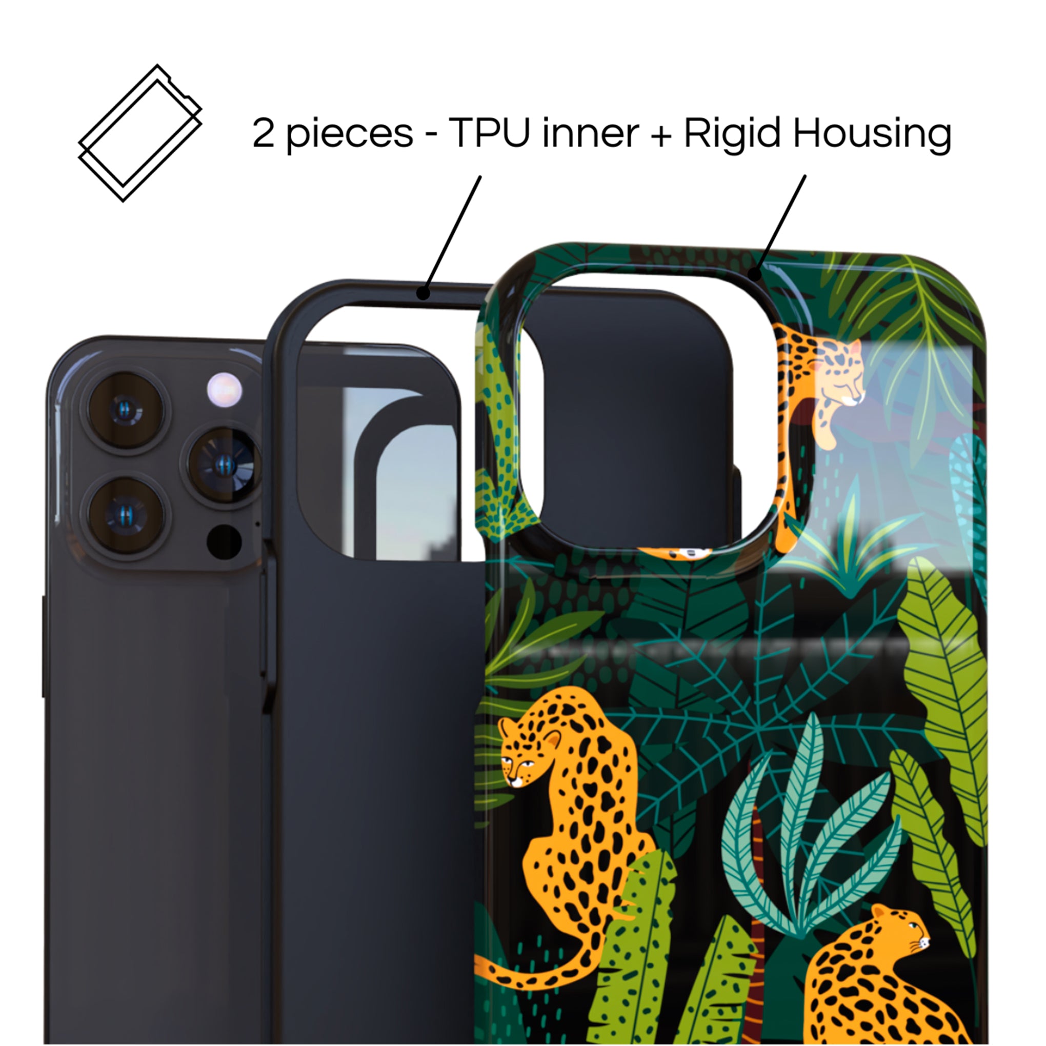 Protective Cover Case - Design Morning Jungle.