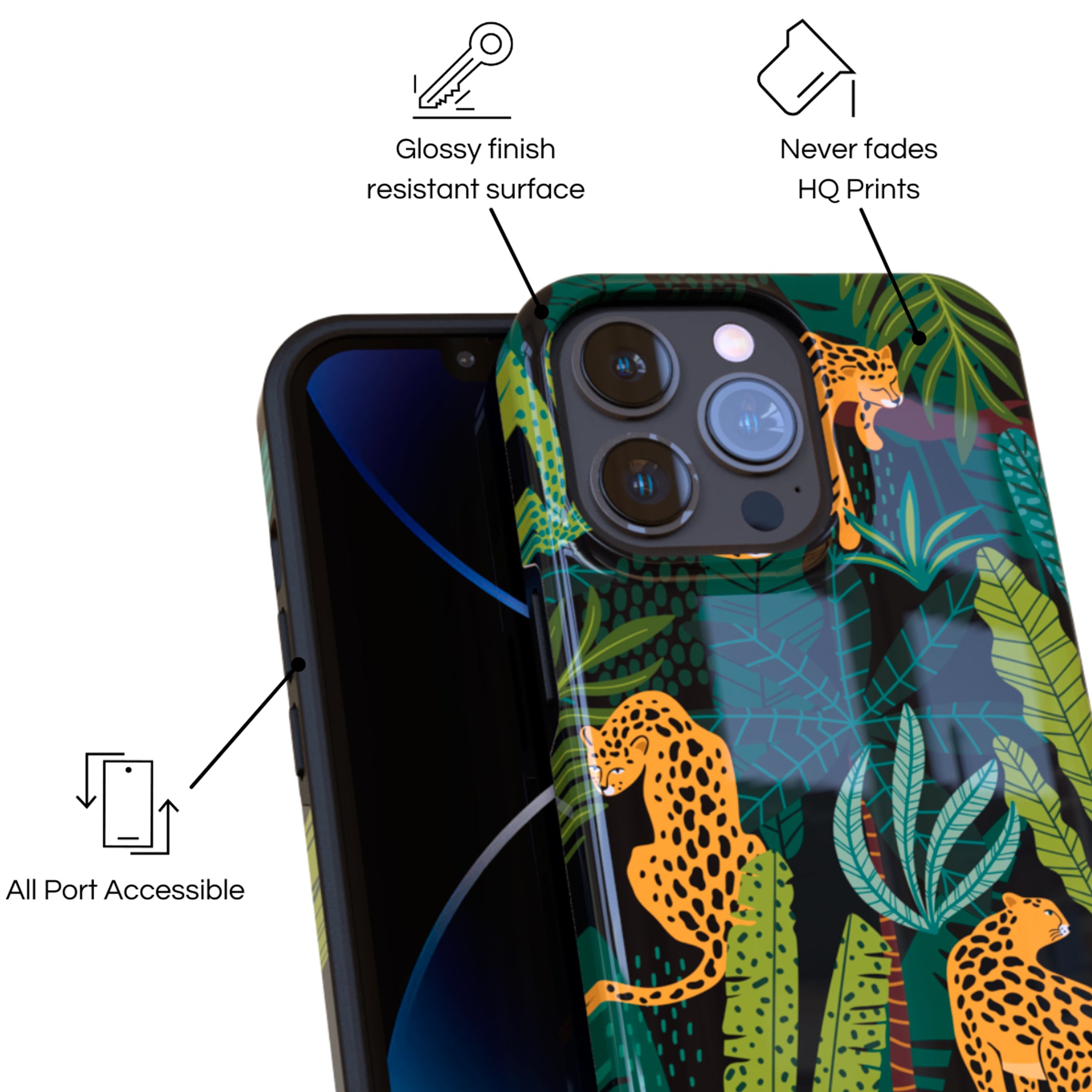 Protective Cover Case - Design Morning Jungle.