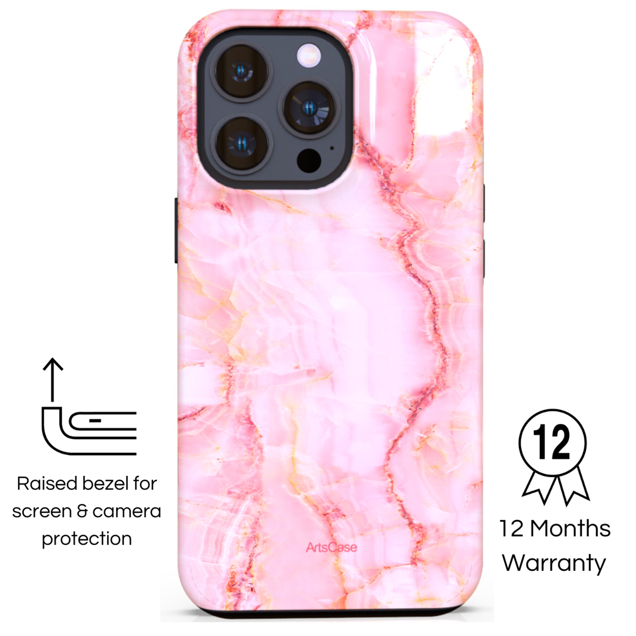 Protective Cover Case - Design Pink Salt Flats.