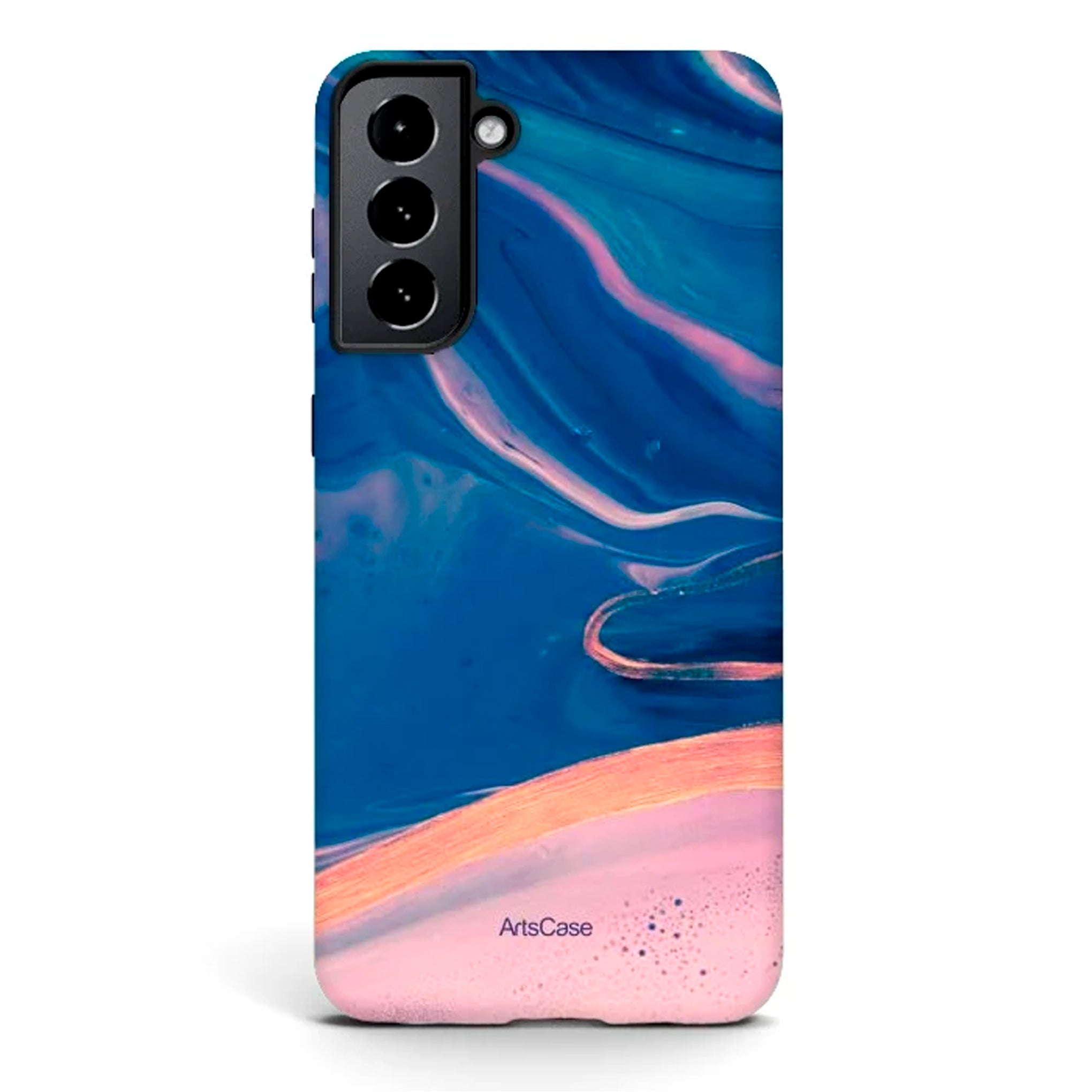 Protective Cover Case - Design Acrylic Paint Abstract Marbling.