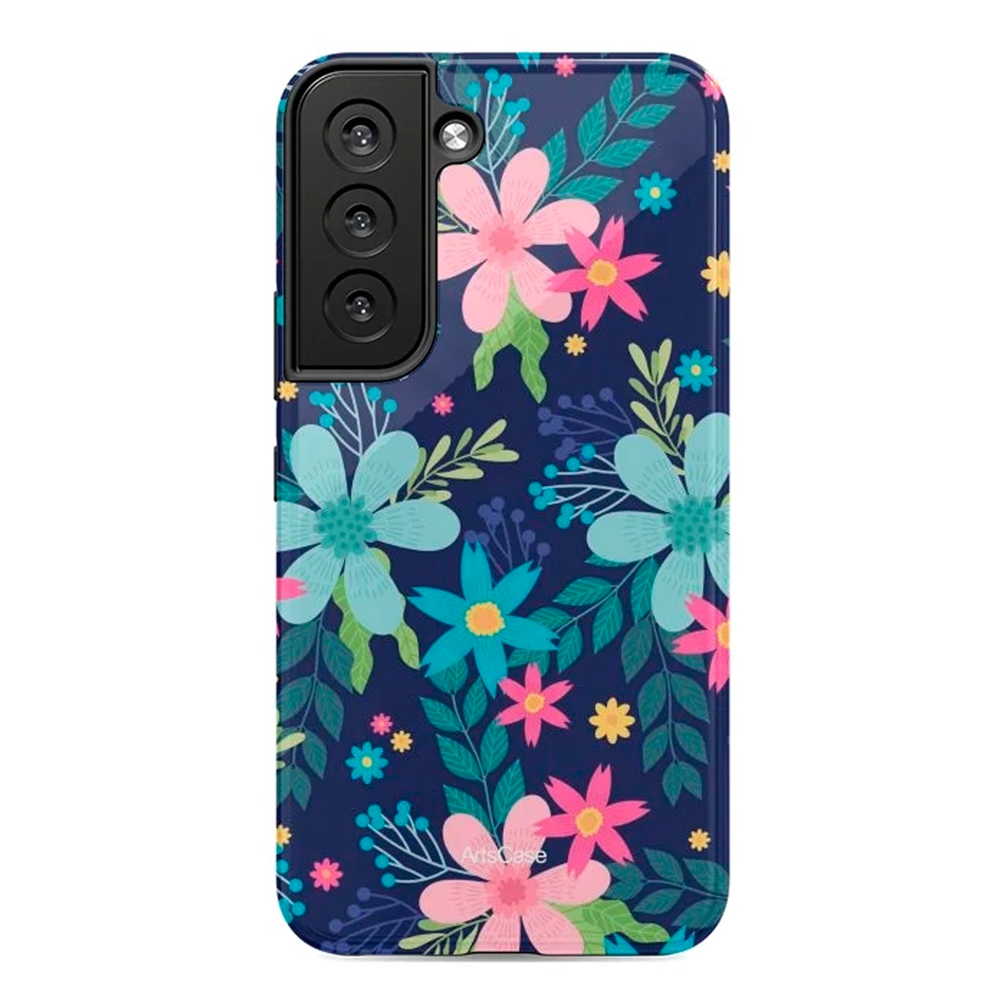 Protective Cover Case - Design Rain of Colors and Flowers.