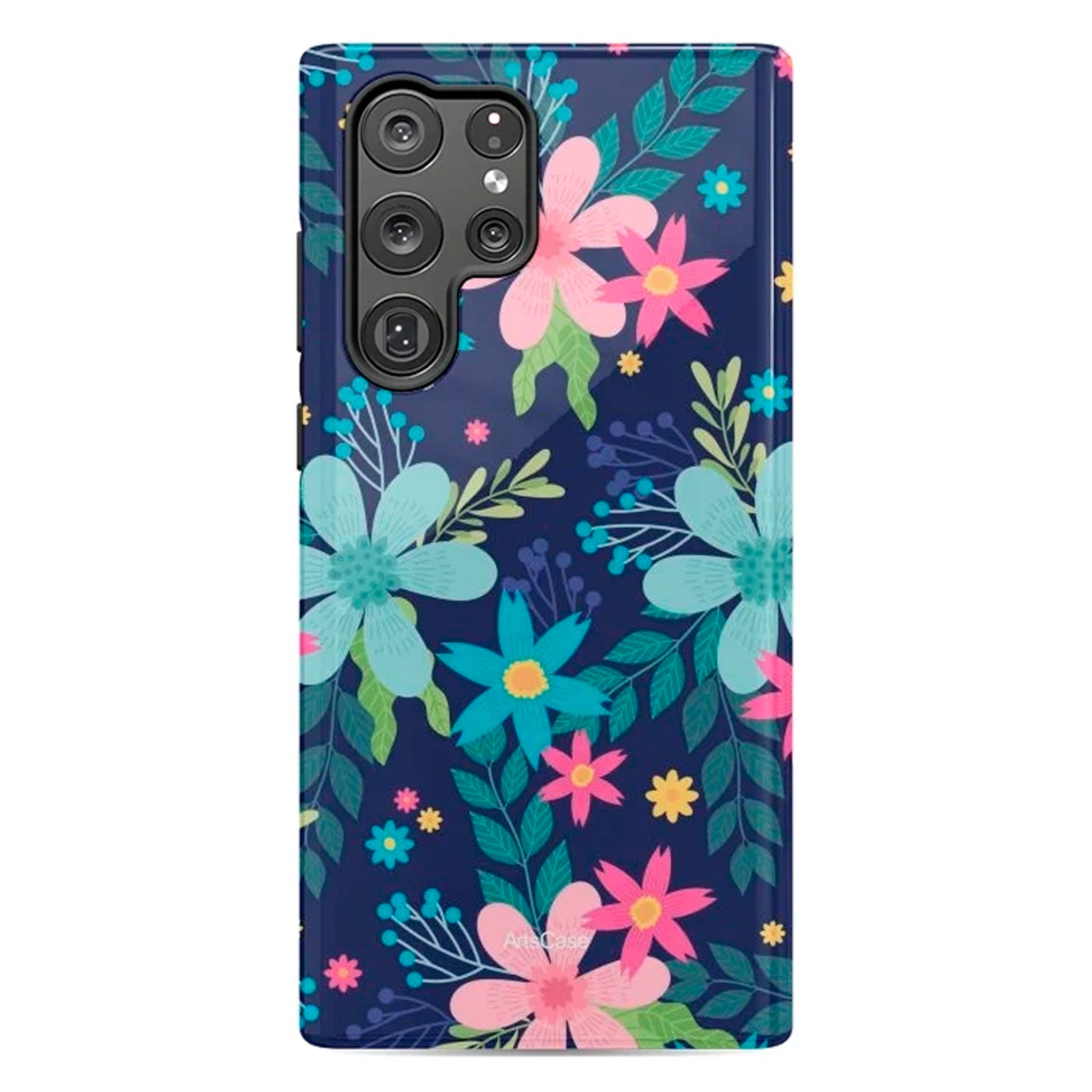 Protective Cover Case - Design Rain of Colors and Flowers.