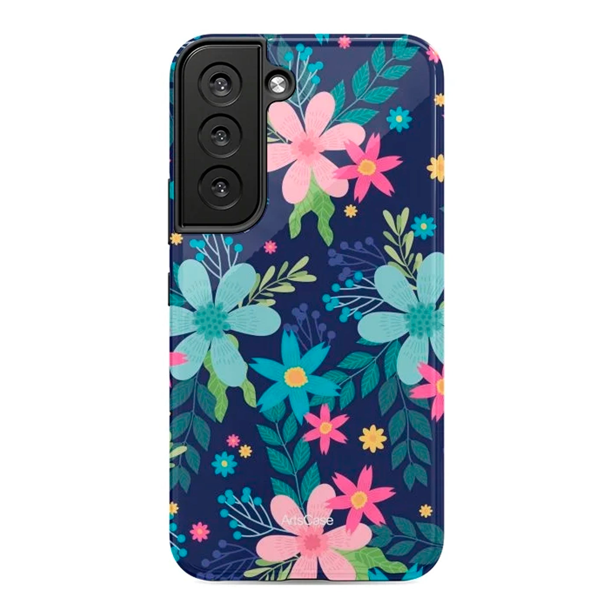 Protective Cover Case - Design Rain of Colors and Flowers.