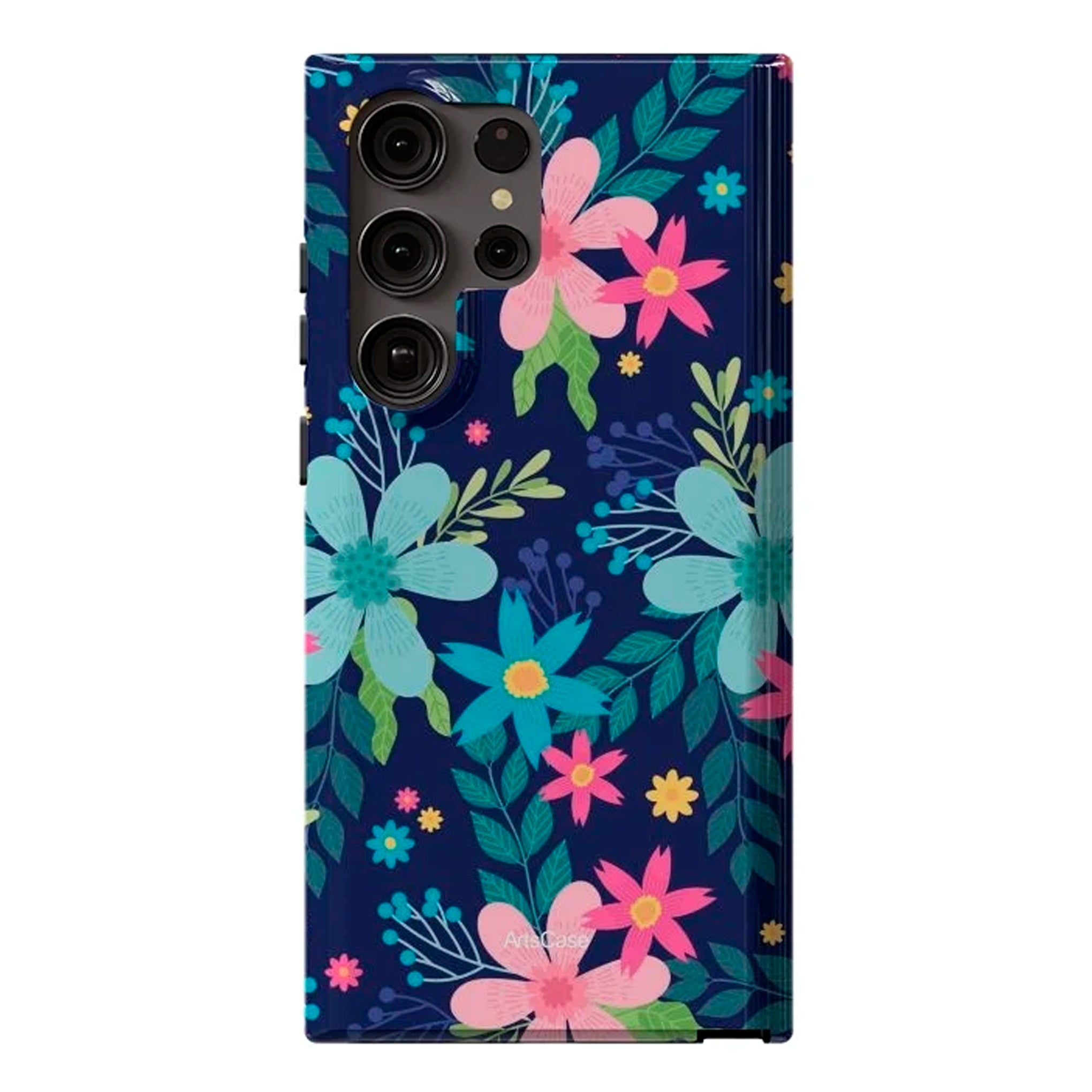 Protective Cover Case - Design Rain of Colors and Flowers.