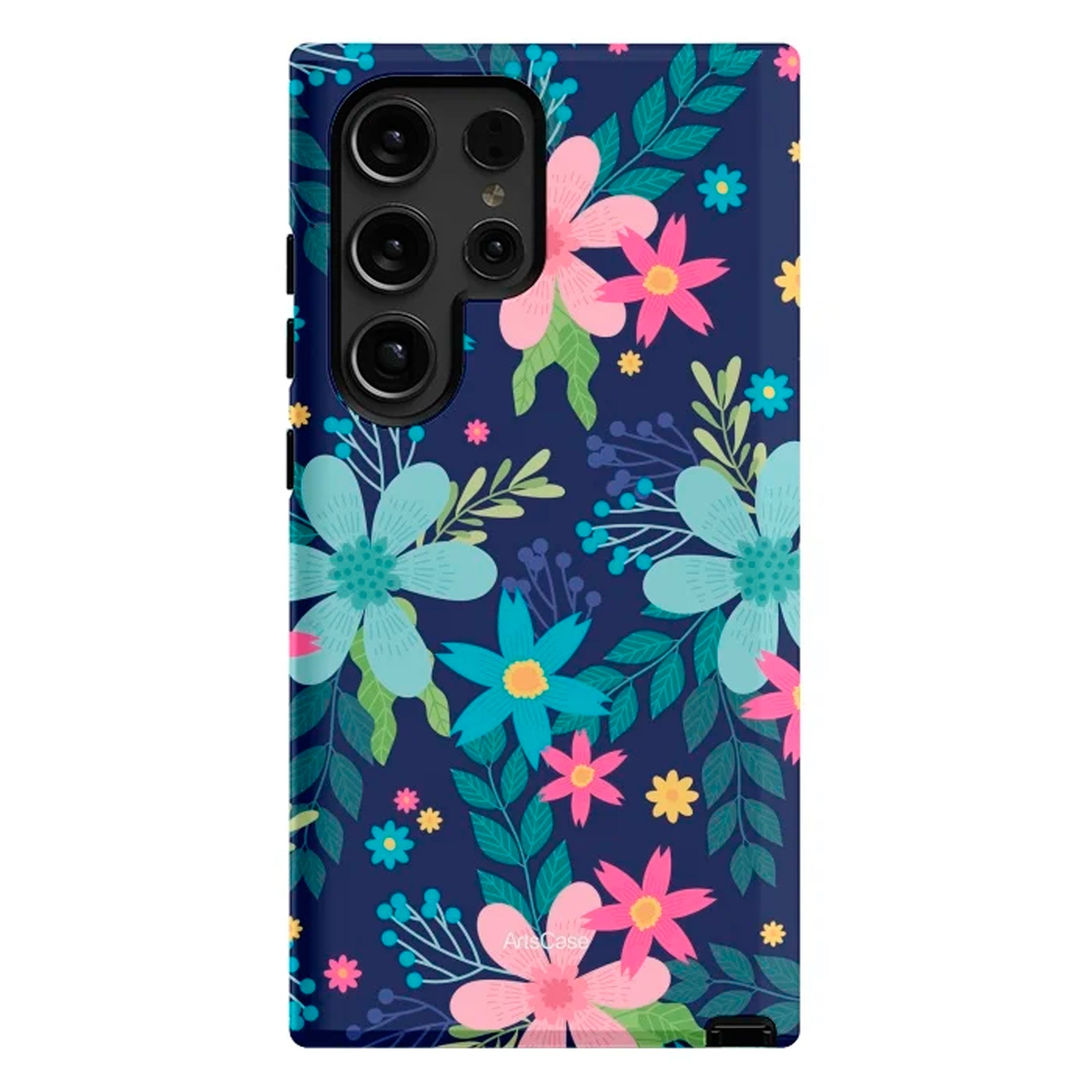 Protective Cover Case - Design Rain of Colors and Flowers.