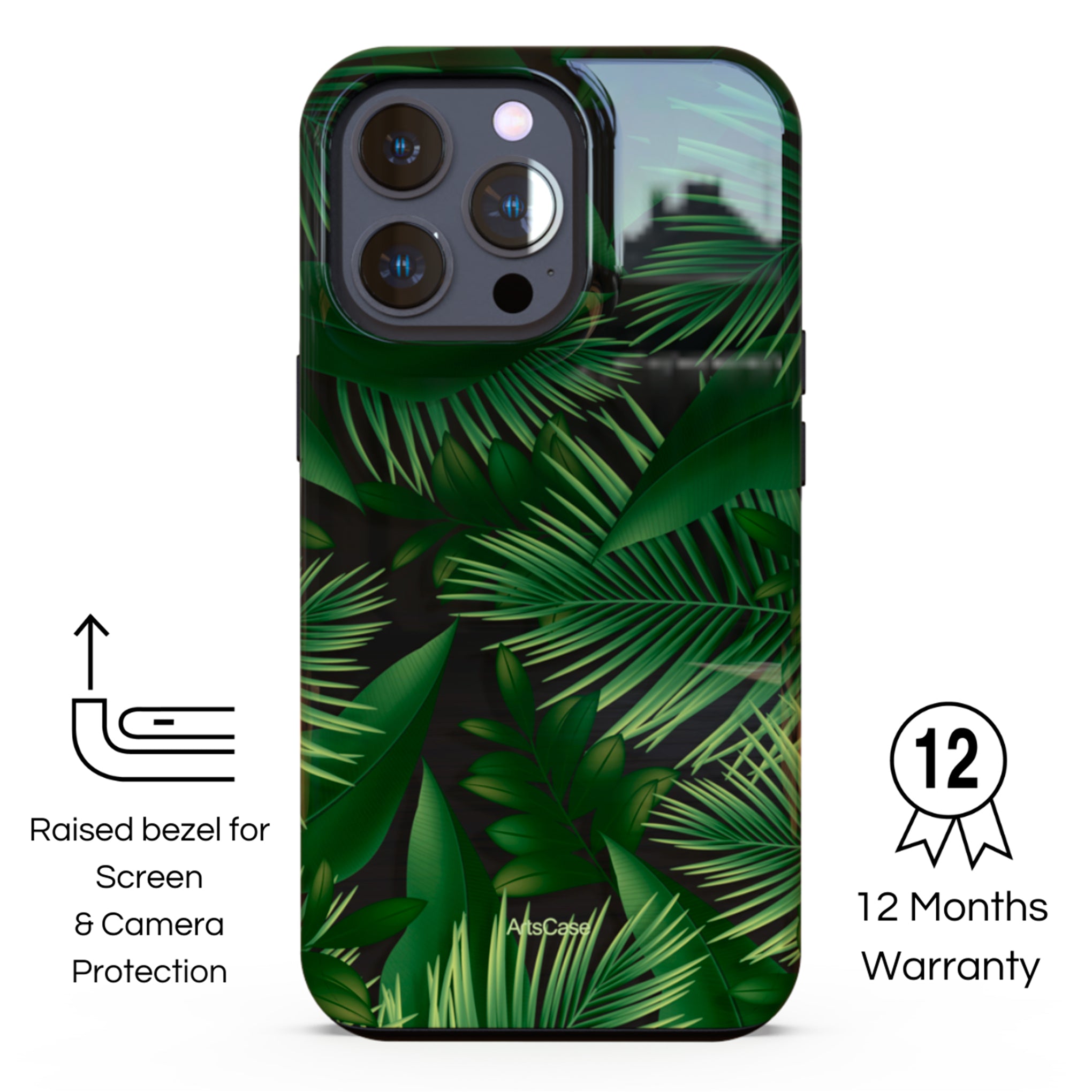 Protective Cover Case - Design Tropical Leaves Garden.